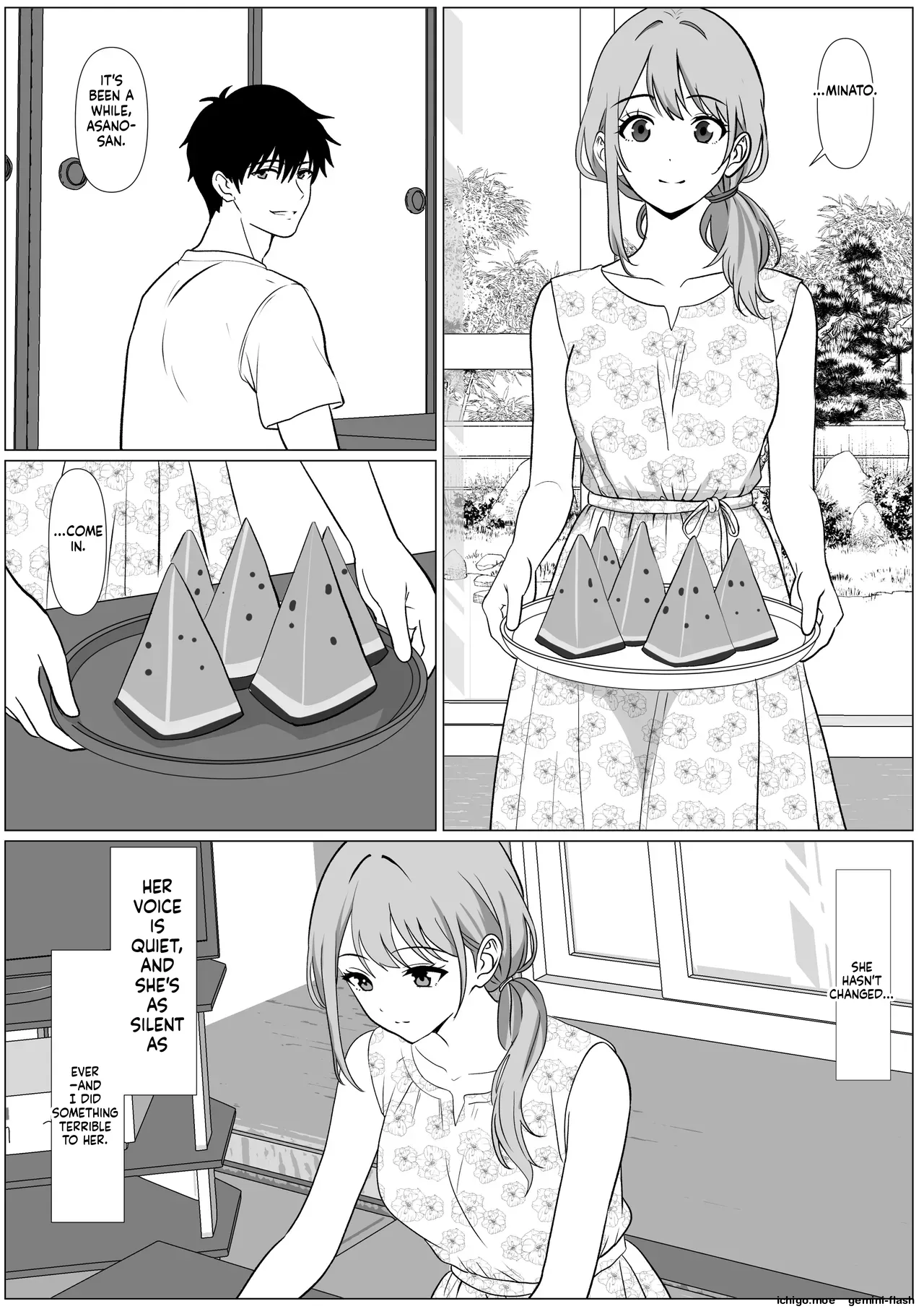 Shizuka na Natsu - Mukuchi na Oba - Page 5