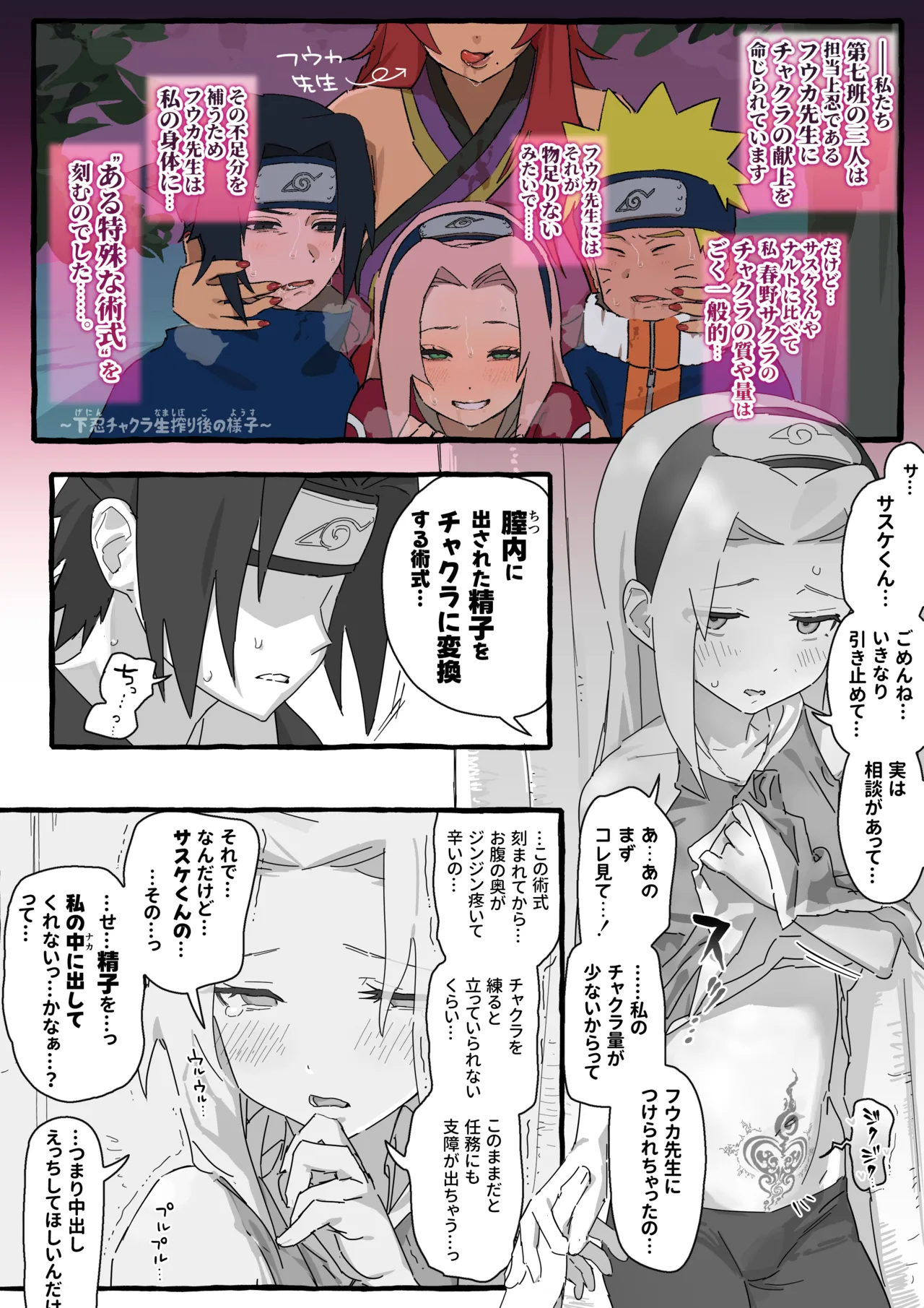 サスサク初えっち漫画 - Página 2