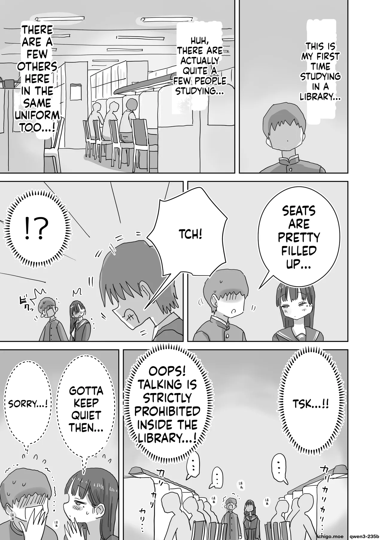 Toshokan demo Kossori Nakadashi sasete Kureru Classmate no Kuroi-san - Страница 5