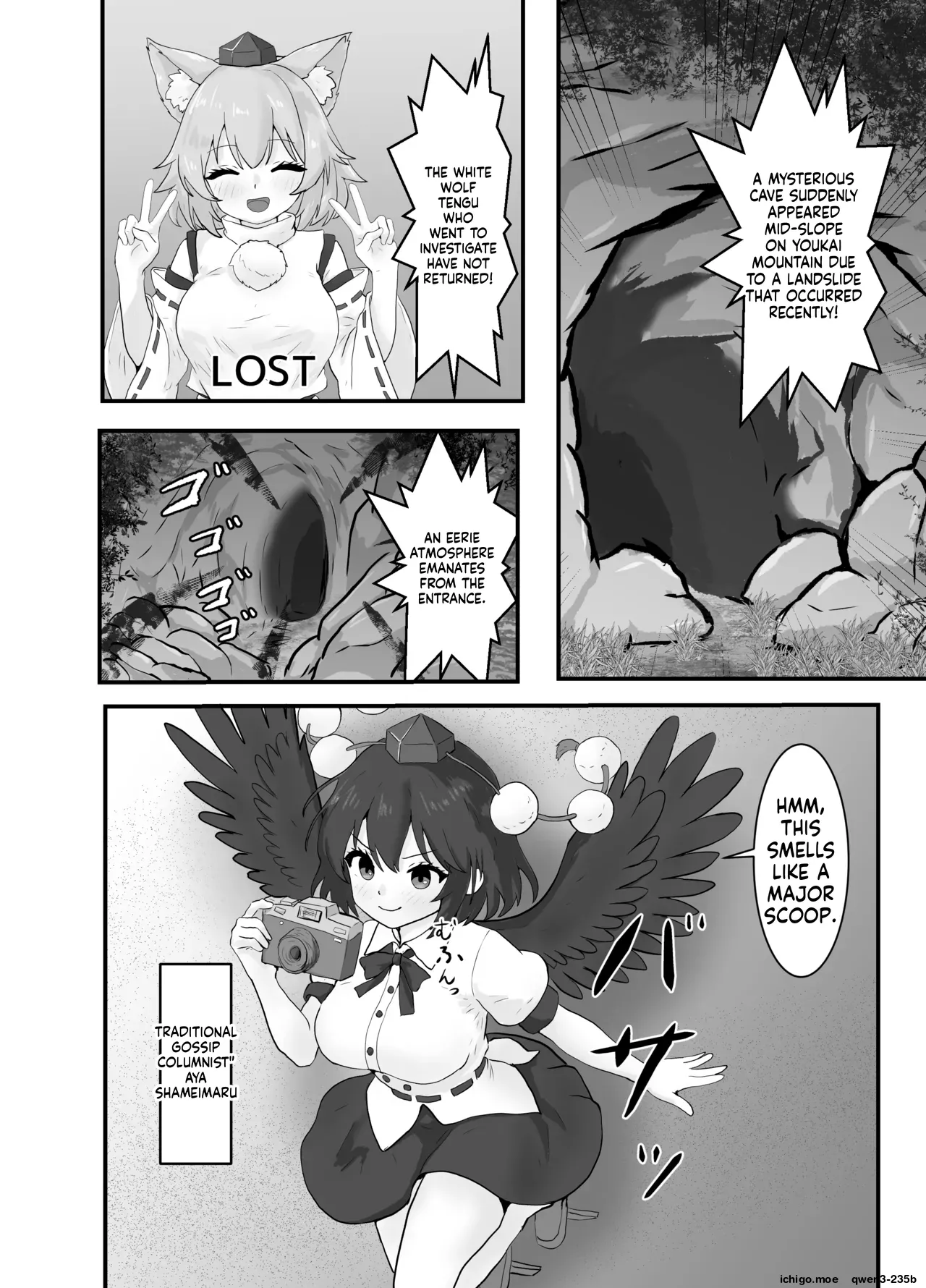 Shameimaru Aya to Shokushu no Doukutsu | Cave of Tentacles by Aya Shameimaru - Seite 3