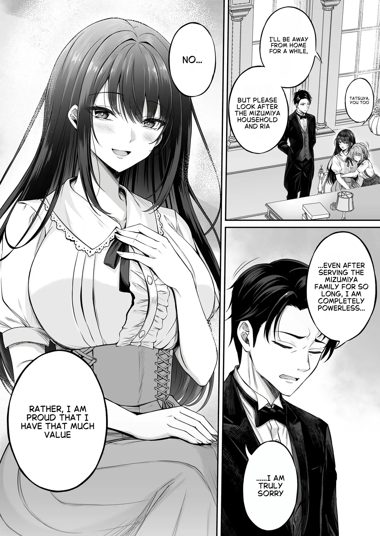 Botsuraku Reijou wa Nao mo Kedakaku ~Migawari ni Chiru Hana~ - Page 4