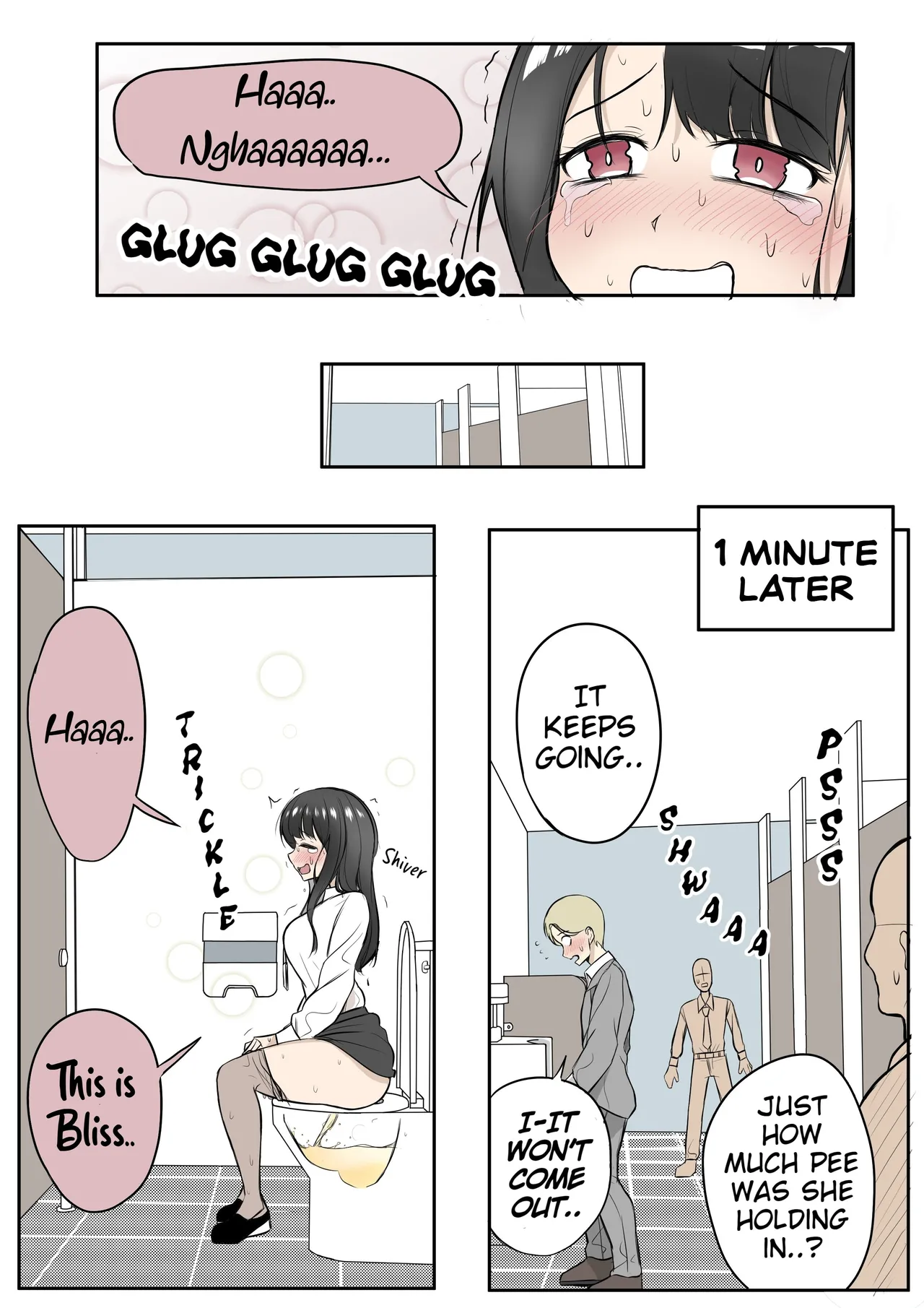 Desperate Office lady uses men's bathroom by mistake - 页 6
