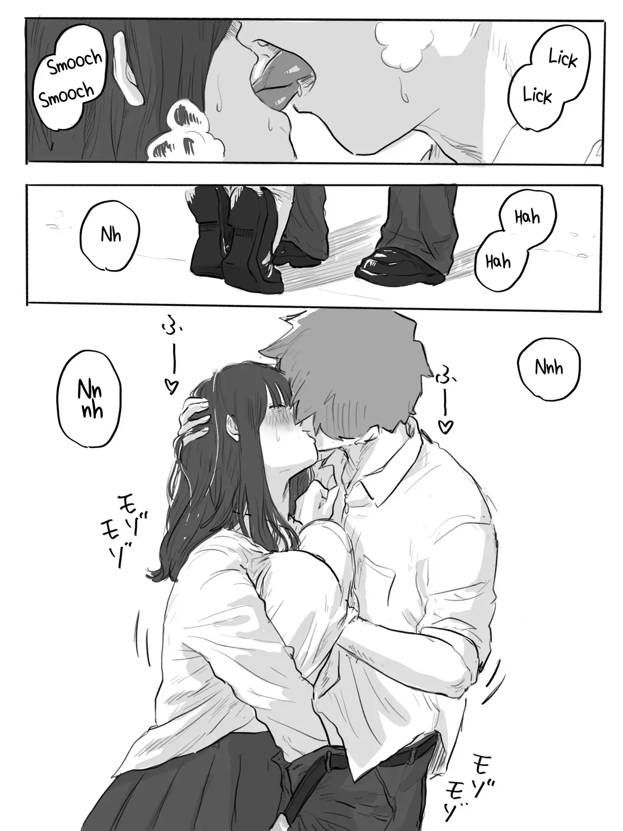 The Clumsy Nemophila 2: A Story of a Shy, Busty Girl Having Intimacy on the School Rooftop - Page 4