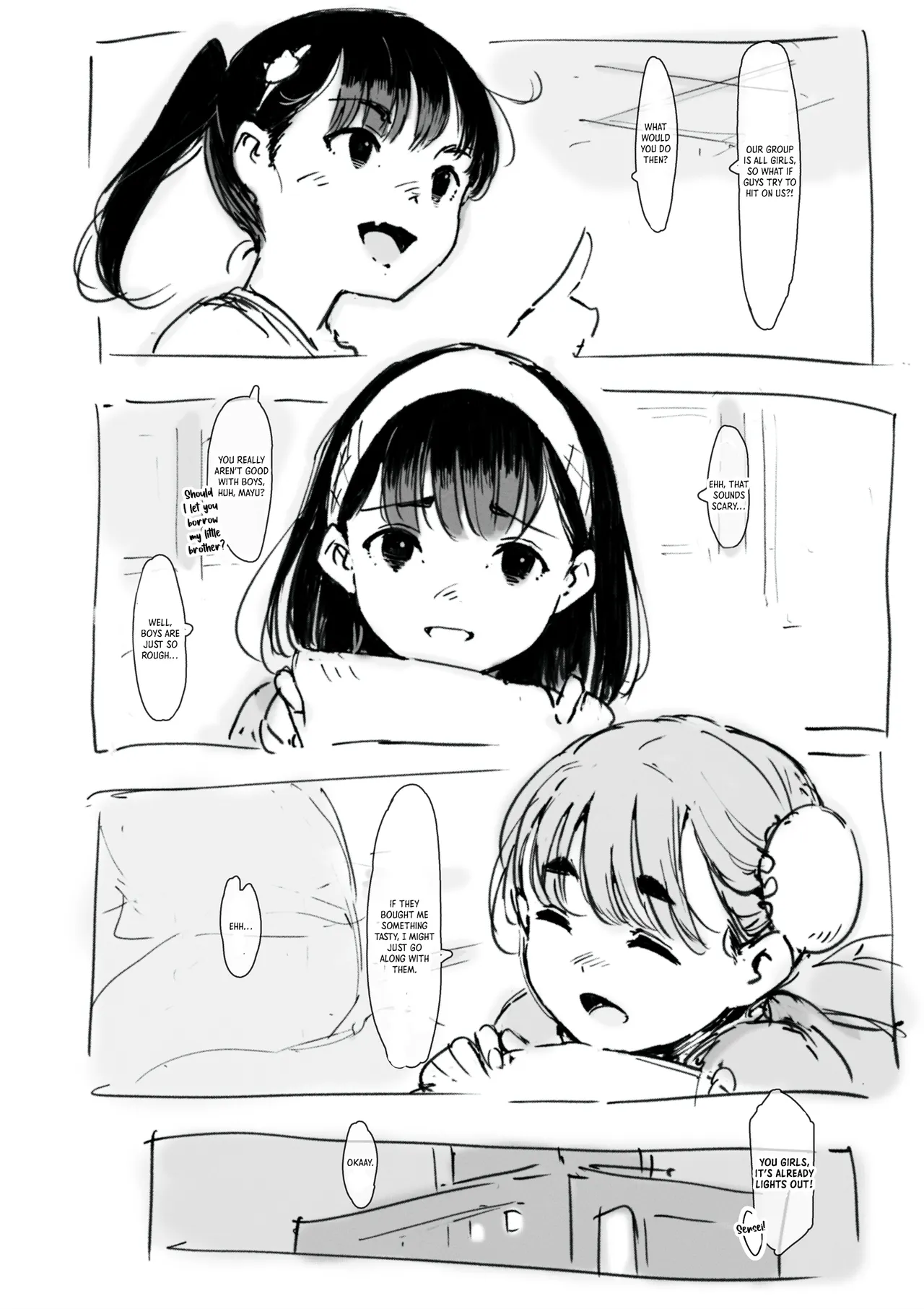 Shuugaku Ryokou-chuu no Shougakusei ga Damasarete Sex Shichau Hanashi｜The story of girls getting tricked into having sex on their field trip - Página 3