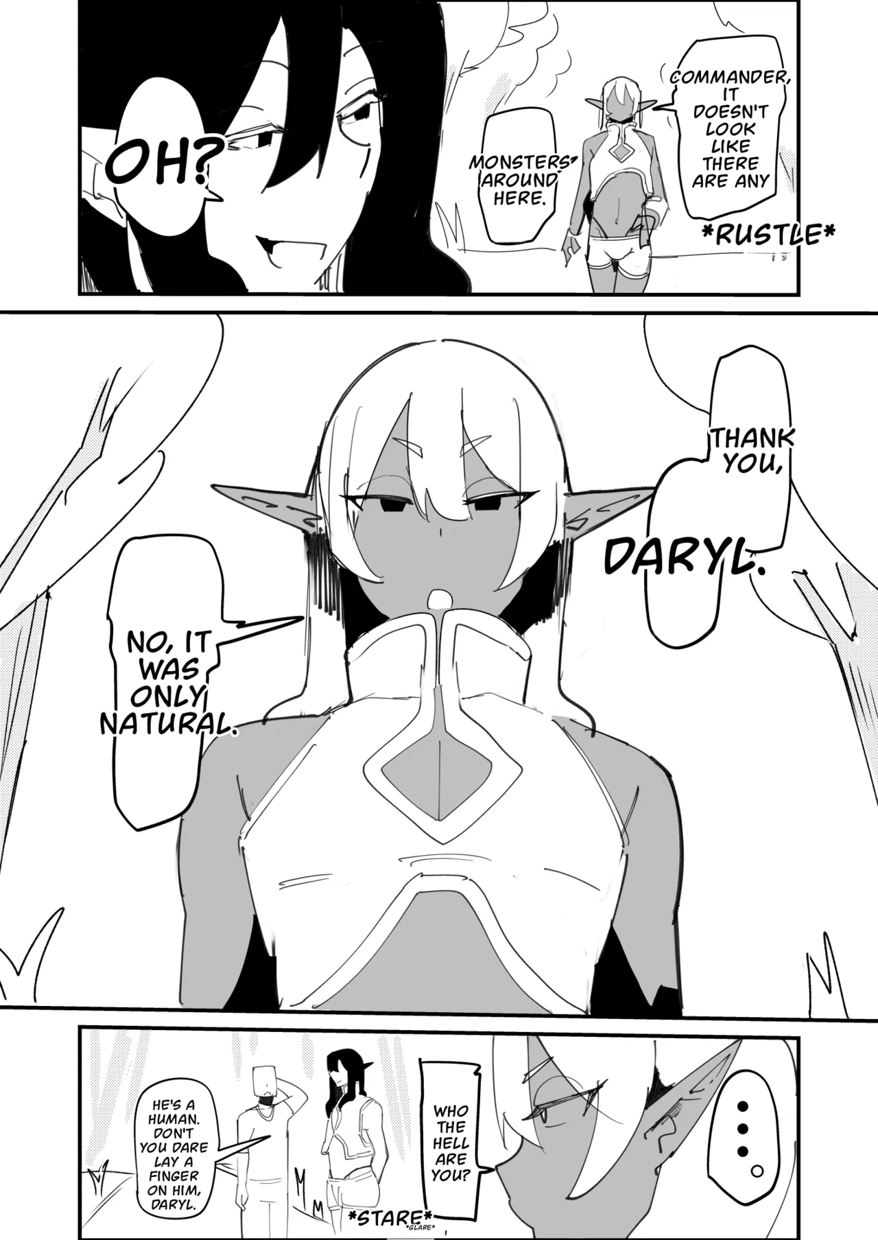 Tensei Shitara Dosukebe Osu Elf ga Erosugite Homo ni Naru Hanashi - Страница 2