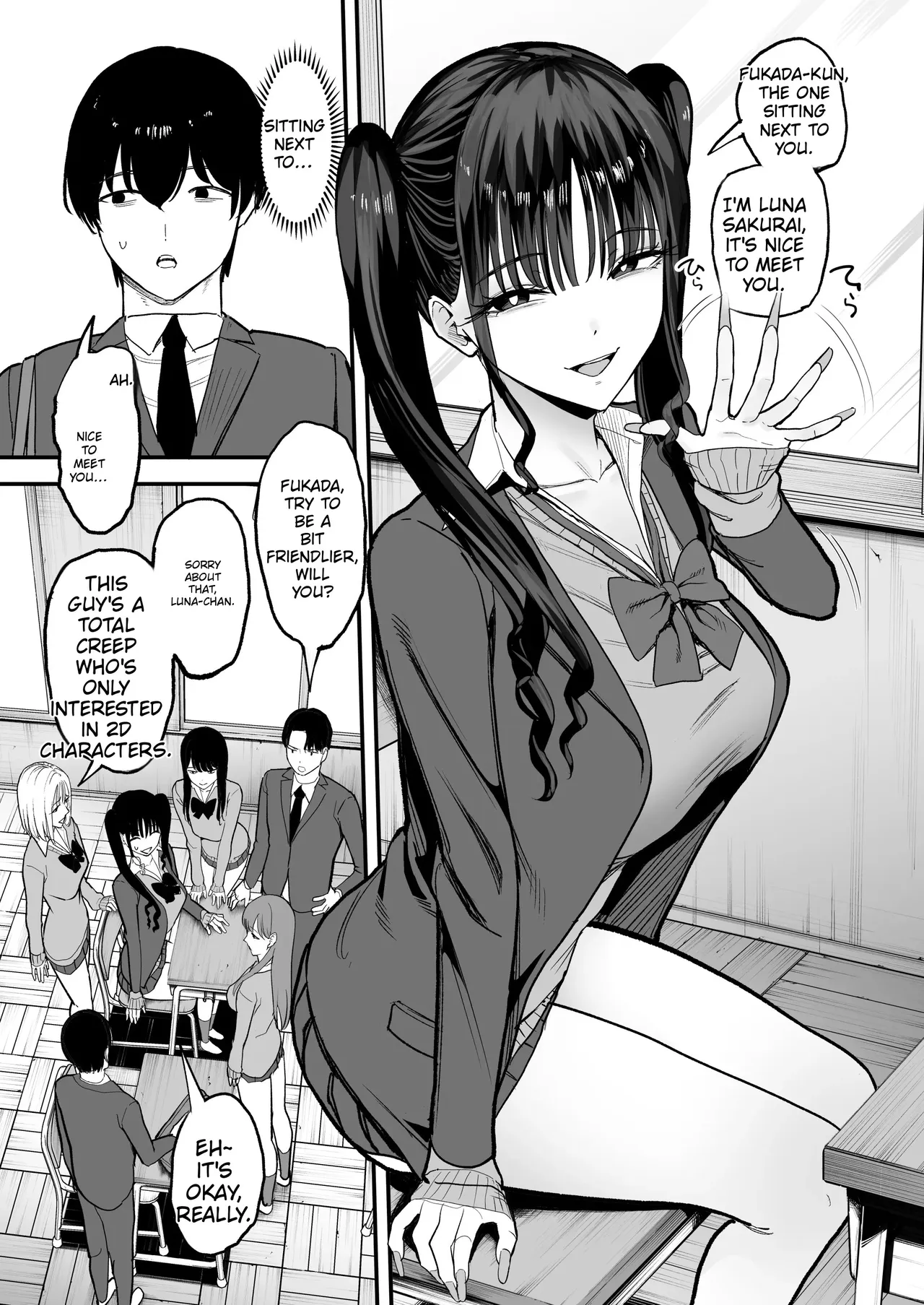 Nijigen Otaku no Ore ga Tenkou Shite Kita Kyonyuu Idol ni Otosareru made - A 2D Otaku Falls for the Curvy Idol Transfer Student | How I, a 2D-Obsessed Otaku, Fell for the Busty Idol Who Transferred to My School - صفحة 7