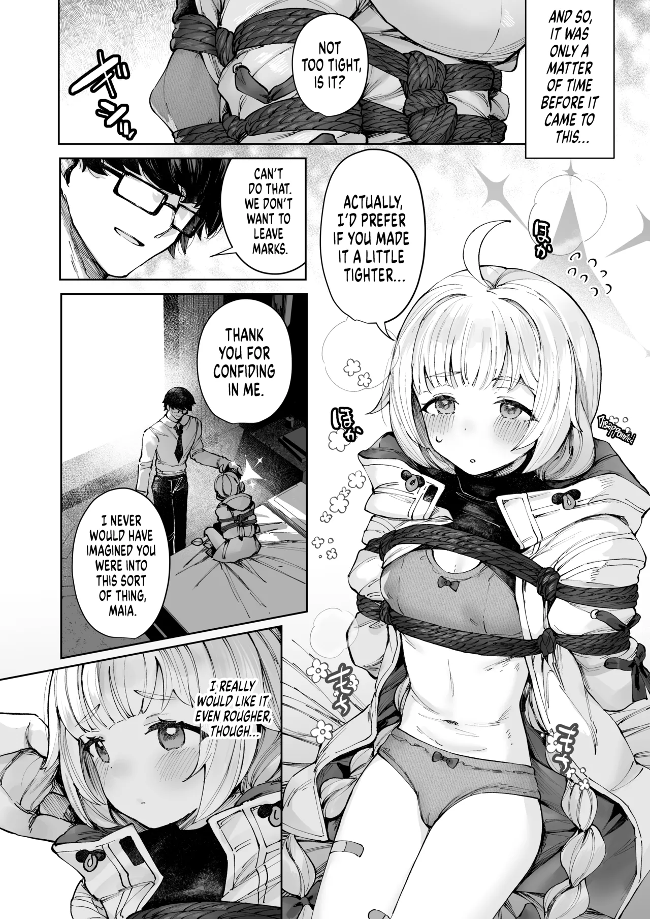 Kurushii no ga Suki na Maia-chan - Please Tie Me Down, Sensei | Maia Likes It Rough - Please Tie Me Down, Sensei - Página 4