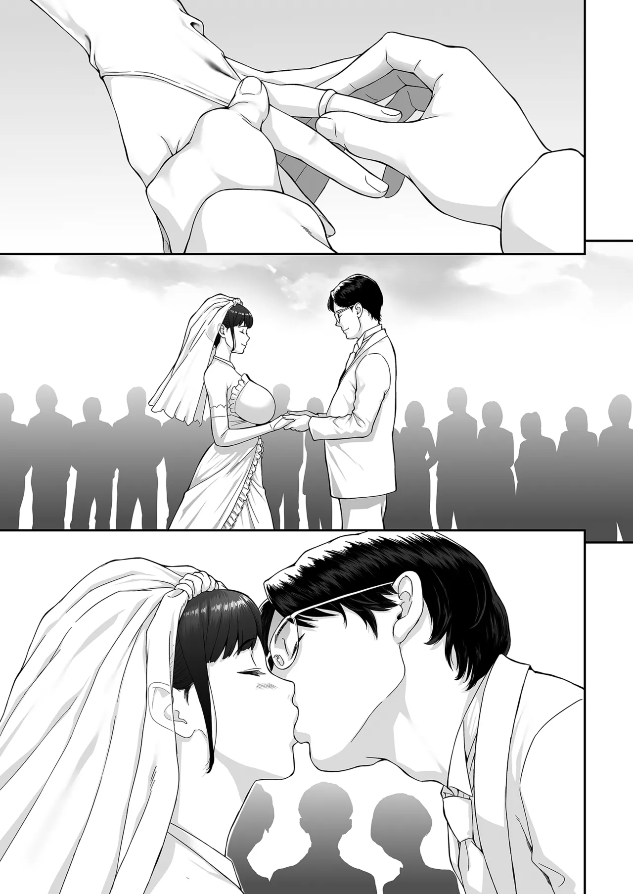 Happy Wedding ~Kyokon ni Otosare Haitoku no Kaikan ni Aragaenaku Natta Niizuma no Himitsu~ | Happy Wedding新婚快樂～敗給巨根的新婚人妻無法抗拒背德的快感～ - 页 3