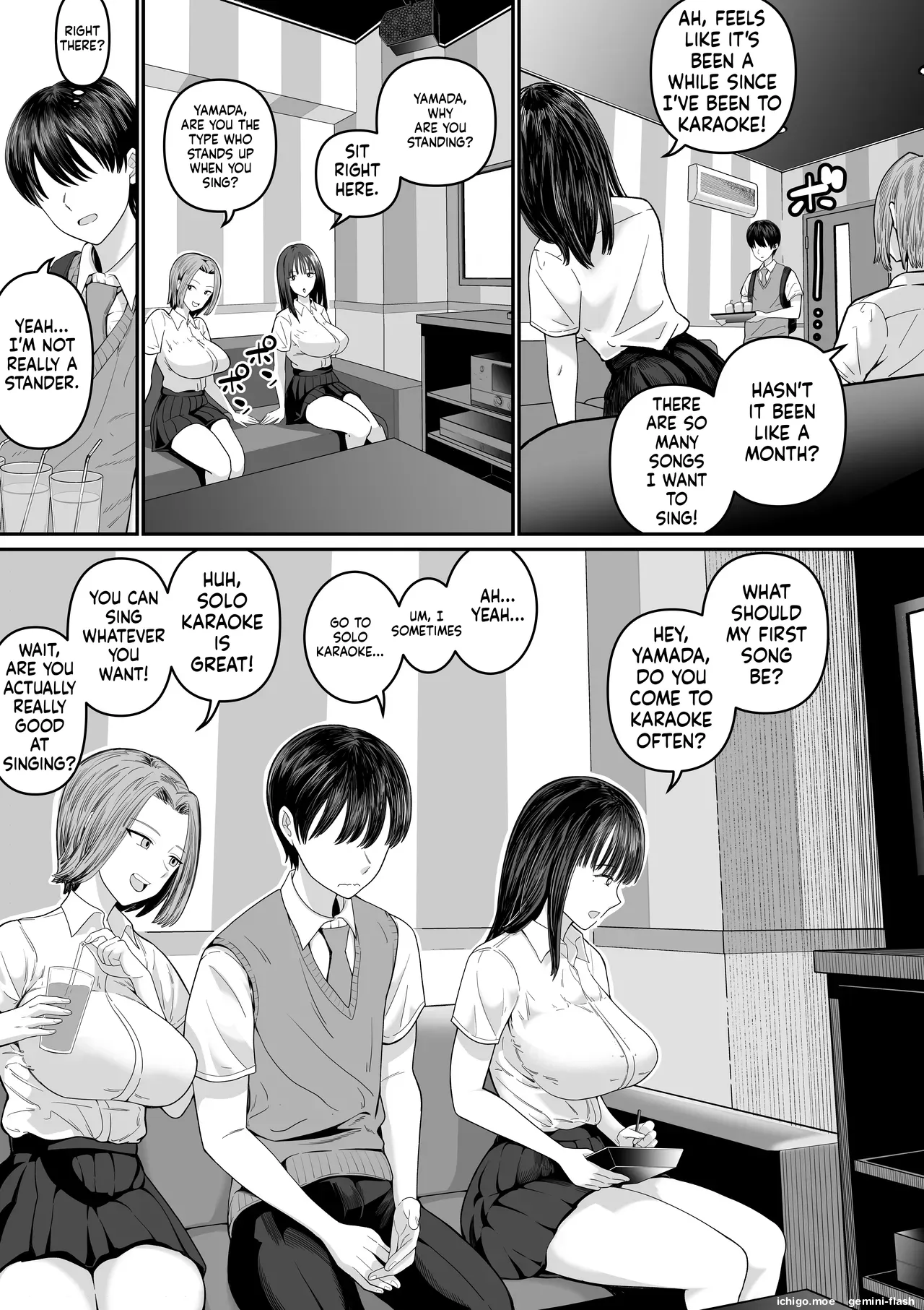 Karaoke de 100-ten Totta no ni Suki na Ko ga Me no Mae de Yokodori Sex Sareru Hanashi - Seite 8