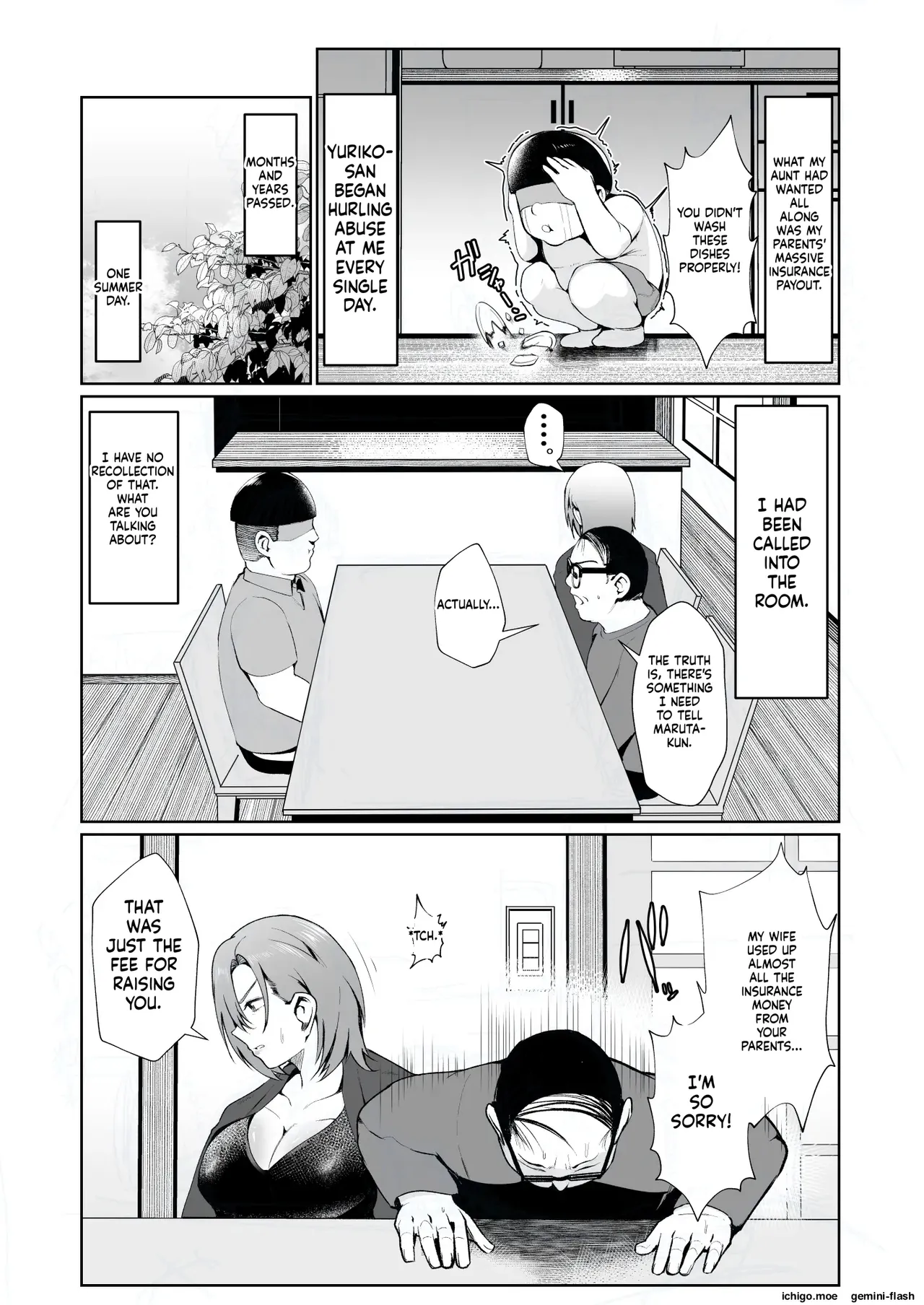 Oji-san ga Shakin o Tsuma no Karada de Hoten Shite Hoshii to Iwareta node Kaidaku Shita Hanashi-MTL - Страница 4