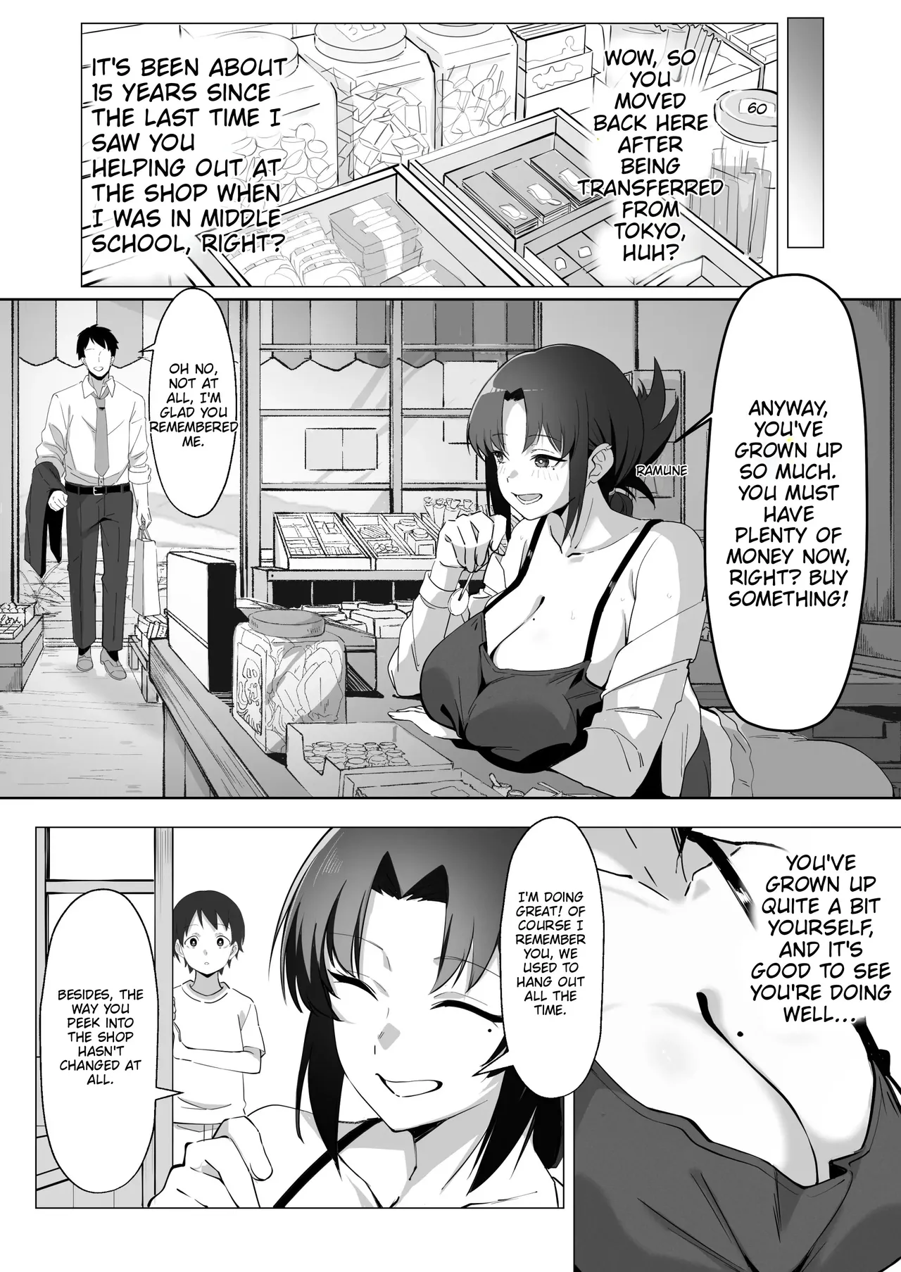 15-Nen-buri ni Saikai shita Dakashiya no Ikiokure Nagachichi Onee-san wa Ooatari | Reuniting after 15 years, the unmarried older sister who runs the penny candy shop is a total knockout. - Strona 7