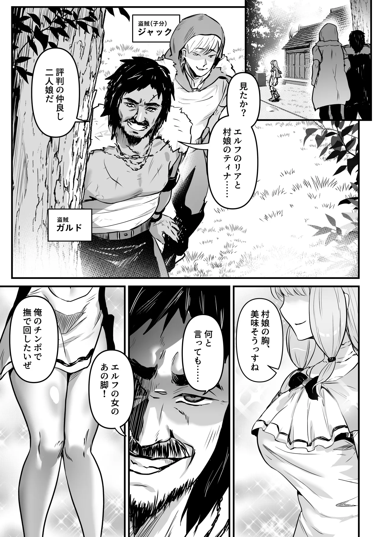 Touzoku Combi ga Bishoujo Elf & Mura Musume to Irekawari Nottoru Hanashi - 页 4