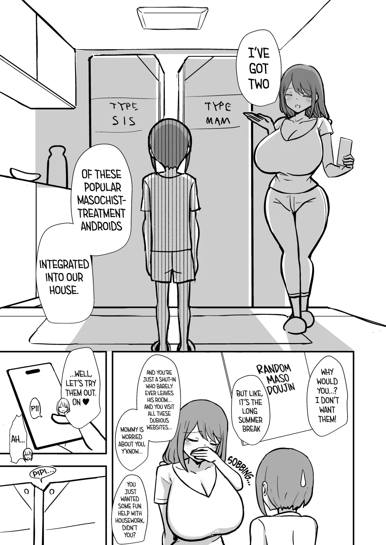 Maso Chiryou Android kara Nigerarenai Junbigou | You Can't Escape from the Masochist Treatment Android: Preparatory Issue - Сторінка 4