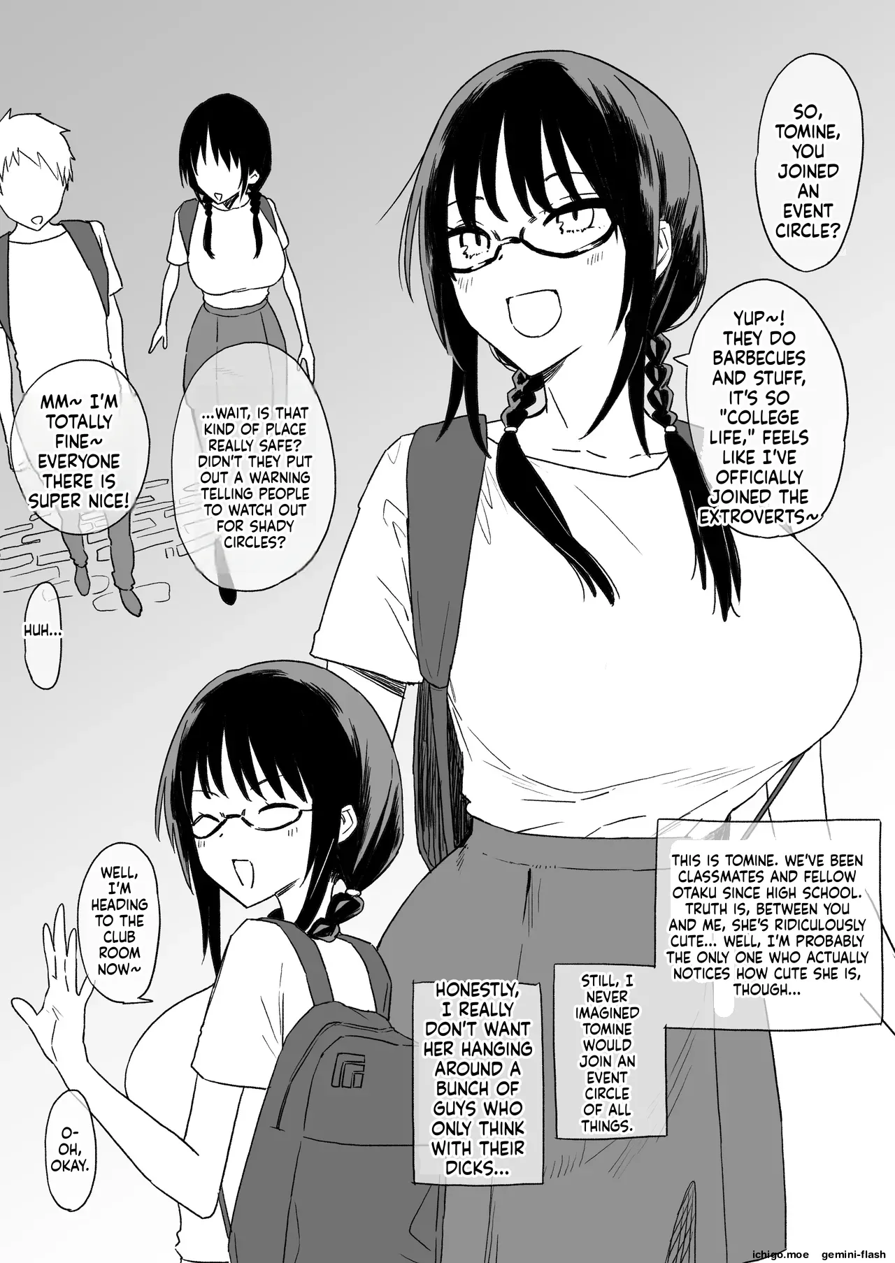 The girl I like joined an event club - Page 1