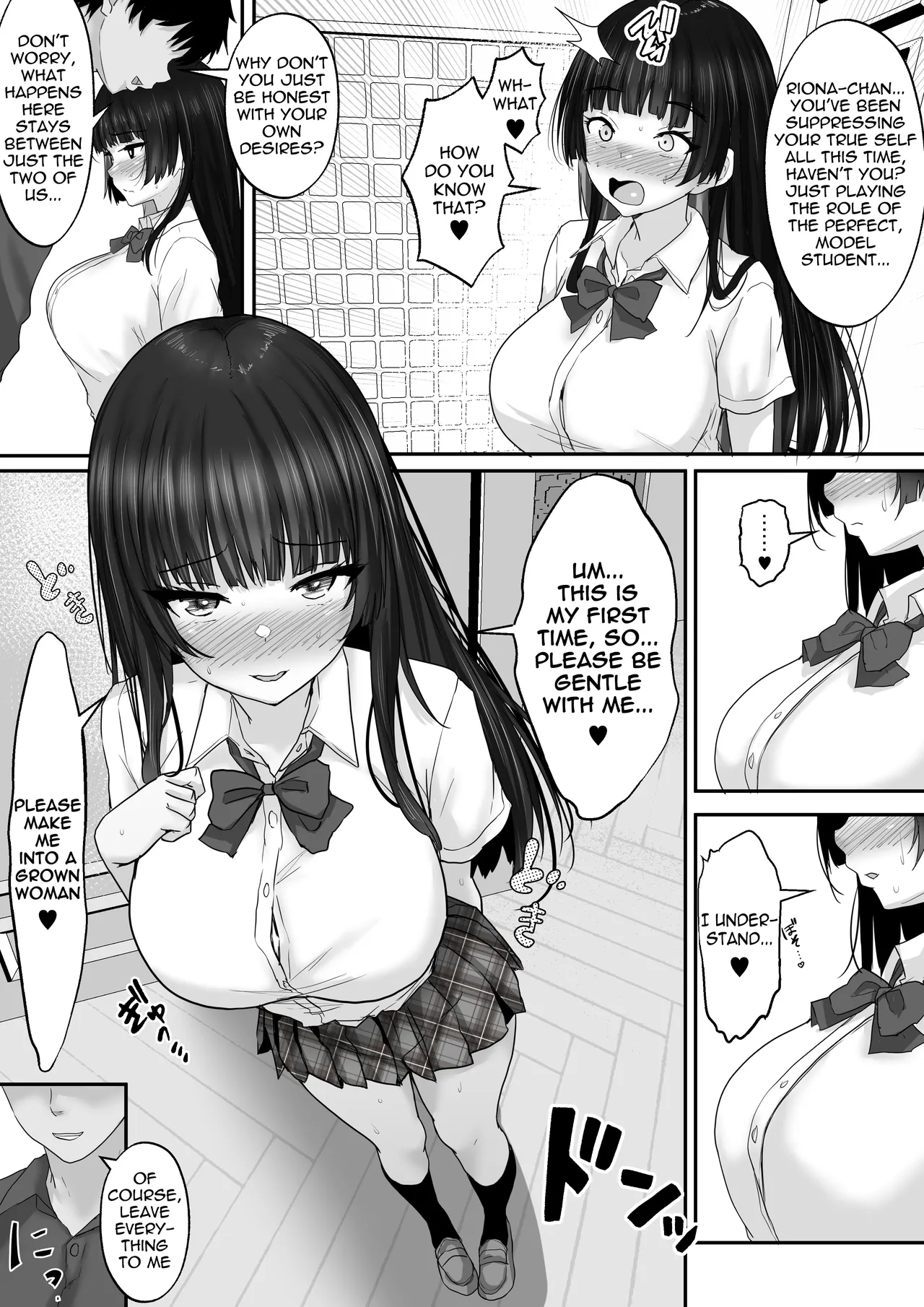 Matching Joshi Kousei no Ecchi na Seiikuki 3 Onanie Chuudoku no Shojo Seito Kaichou Riona, Sex no Kairaku ni Shihai Sare, Otona no Onna e to Seichou Suru made~ | Matching Schoolgirls Naughty Sex Education Diary 3 Masturbation-addicted, virgin, student council president Riona is overtaken by the pleasures of sex and matures into a woman - Strona 7