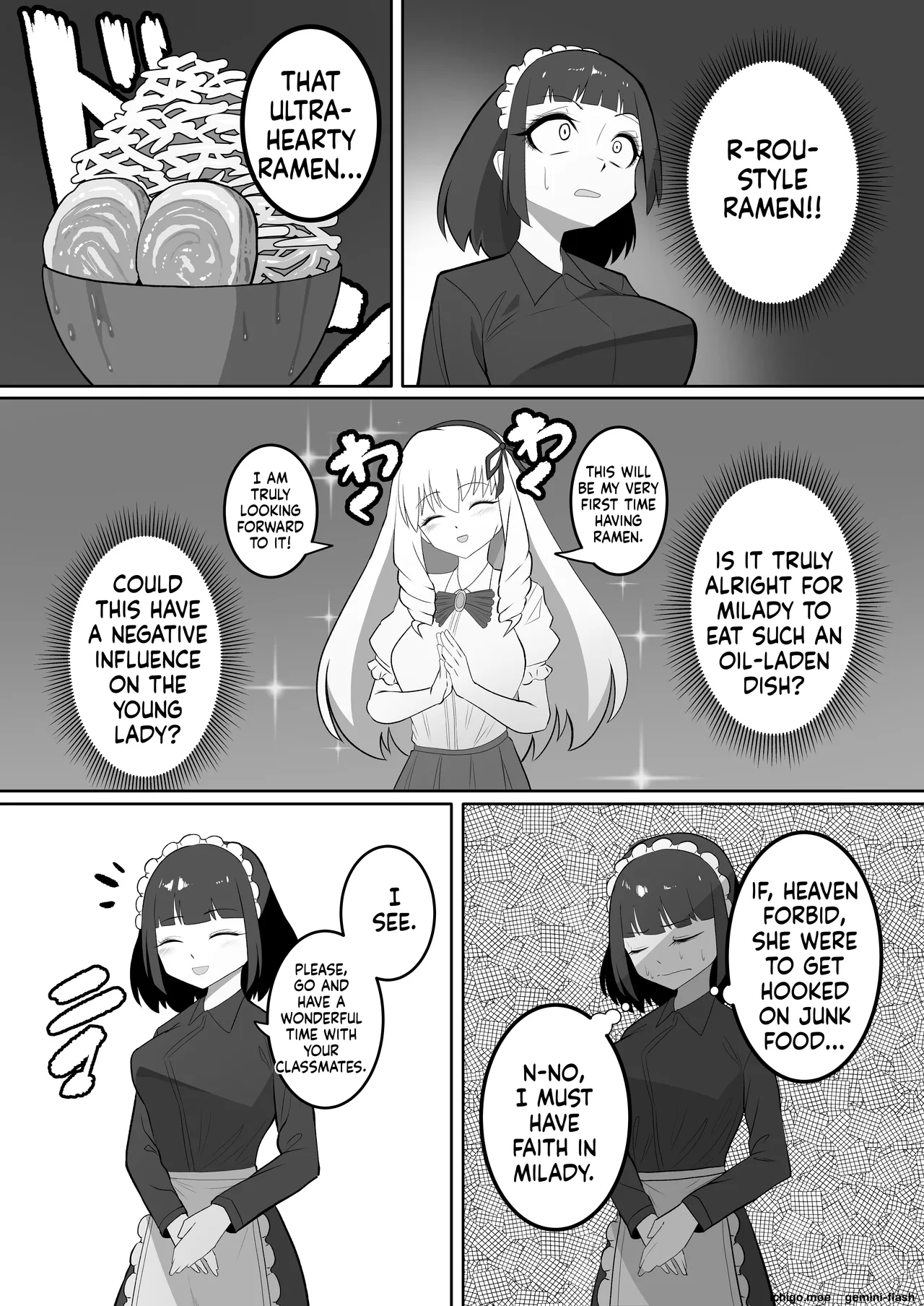 A young lady who gets really fat and her maid who goes crazy - Page 2