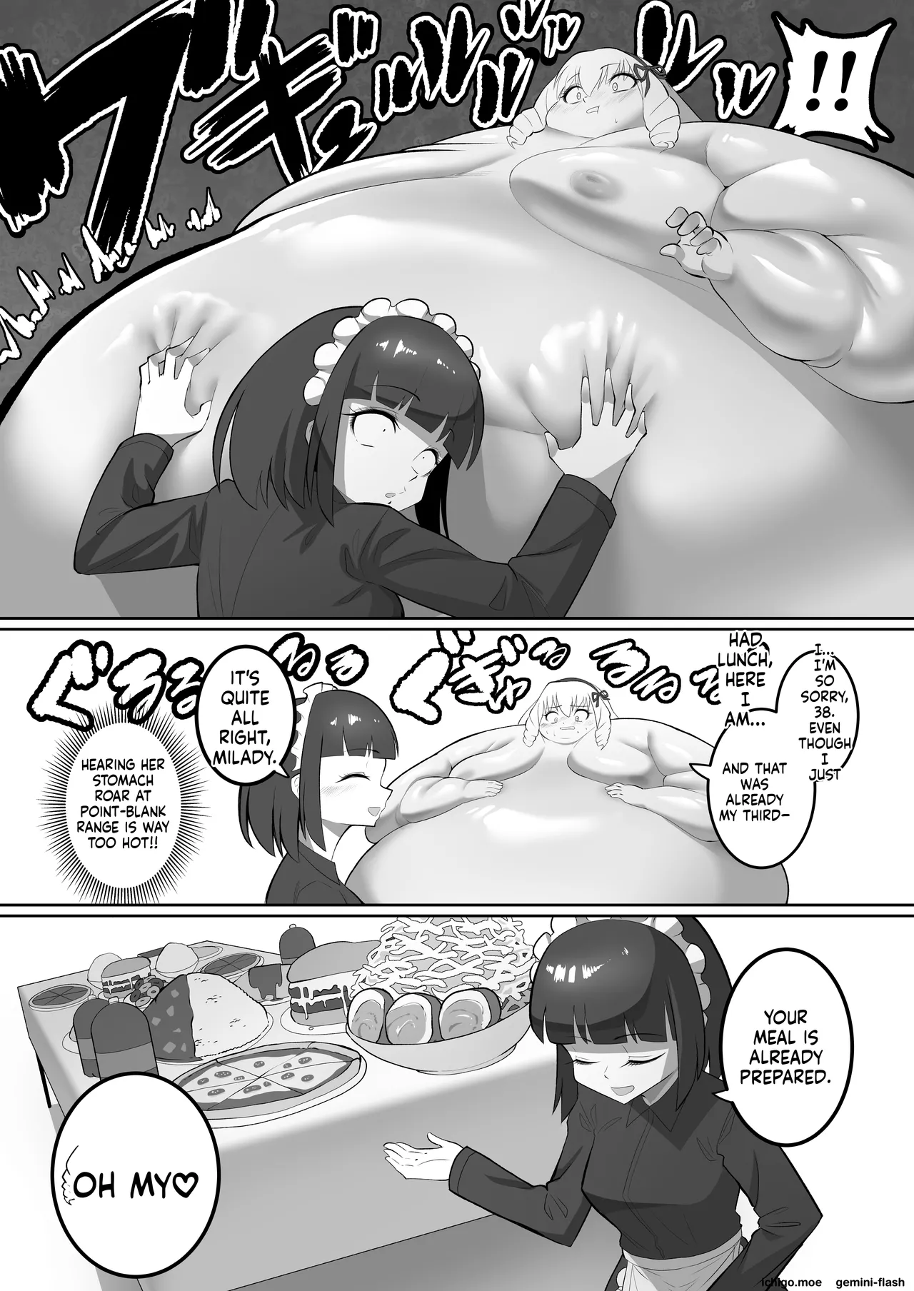 A young lady who gets really fat and her maid who goes crazy - Page 8