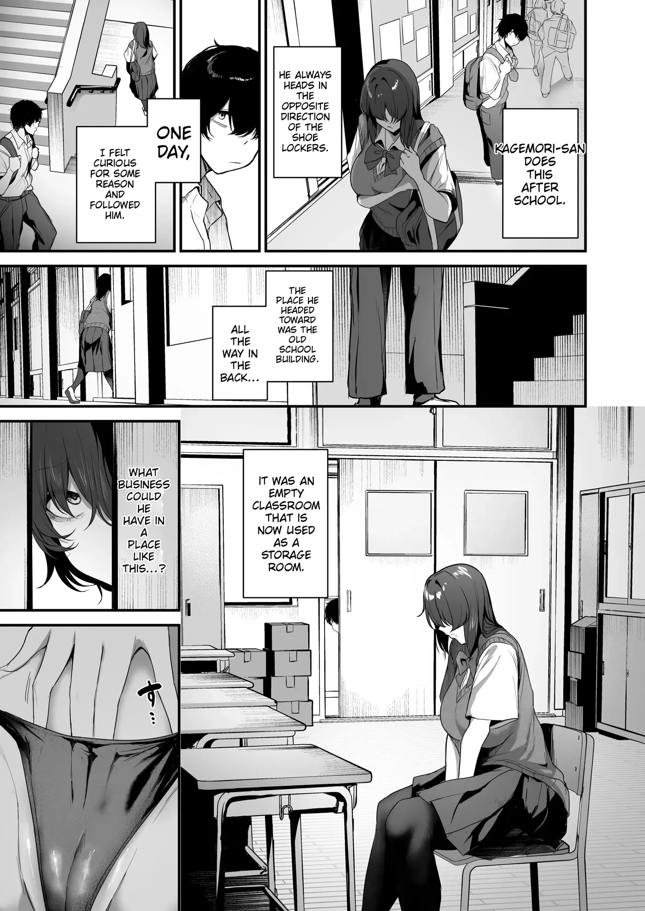 Bocchi InCha na Kagemori-san Jitsu wa Hazukashigari no Dosukebe da to Shitteru no wa Ore Hitori - I'm the only one that knows the class loner Kagemori is actually a shy pervert | I’m the only one who knows that Kagemori-san—a loner and a wallflower—is actually a shy, super-perverted girl. - Page 5