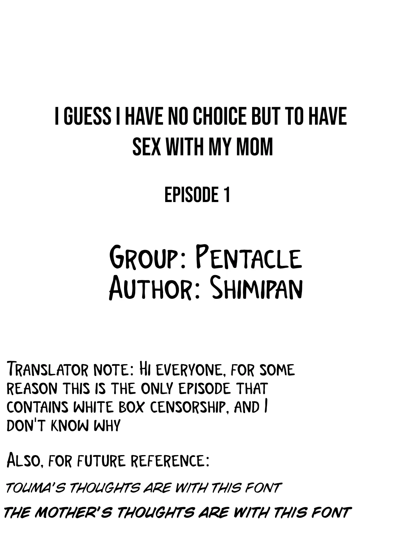 I guess I have no choice but to have sex with my mom. - 페이지 2