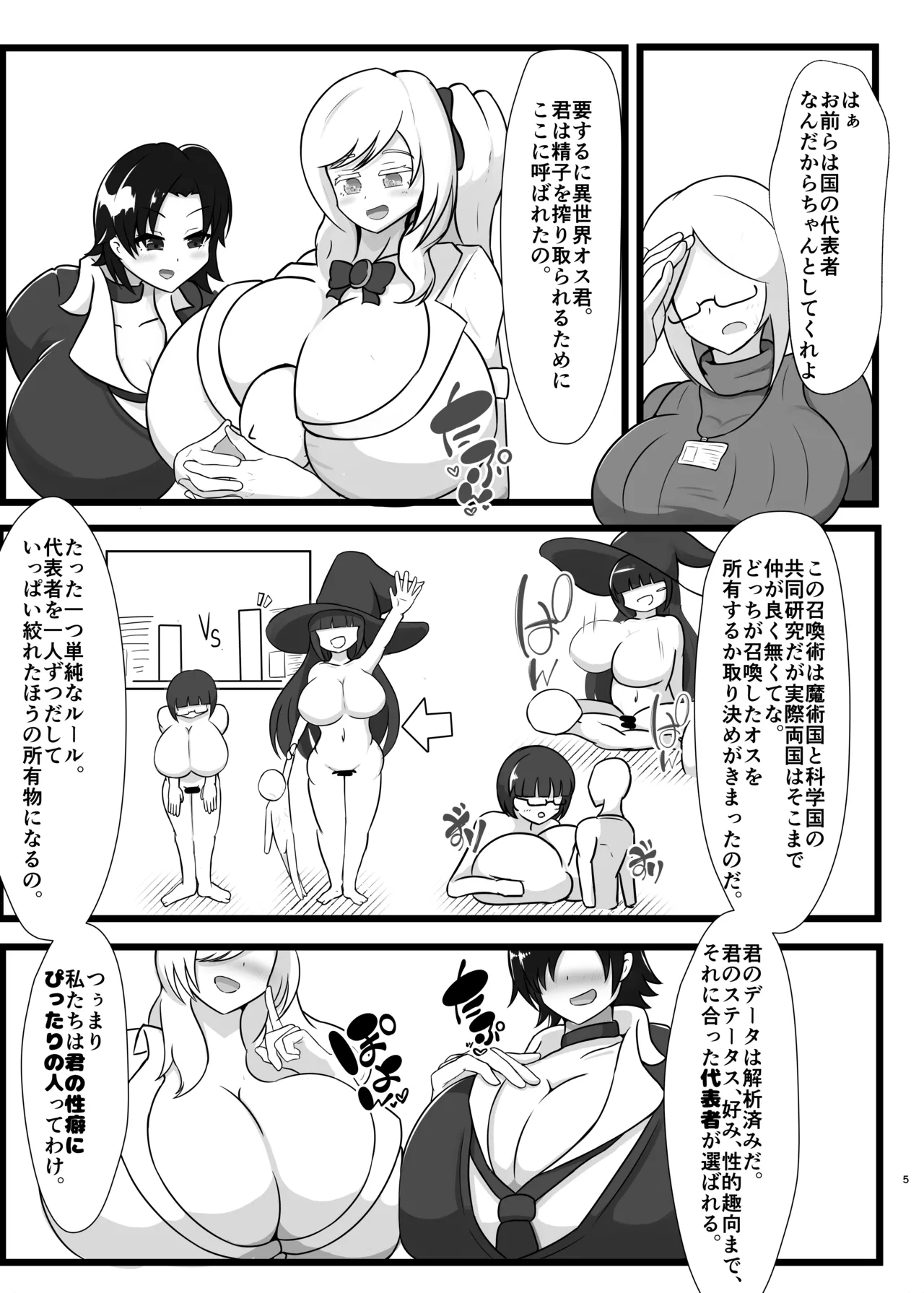 Kichōna i sekai seishi o motomete 300 ㎝ ōbā no Ike jo kagaku-sha to gyaru mahōtsukai ni shibo sei kyodai-ka gassen sa reru hanashi - ページ 5