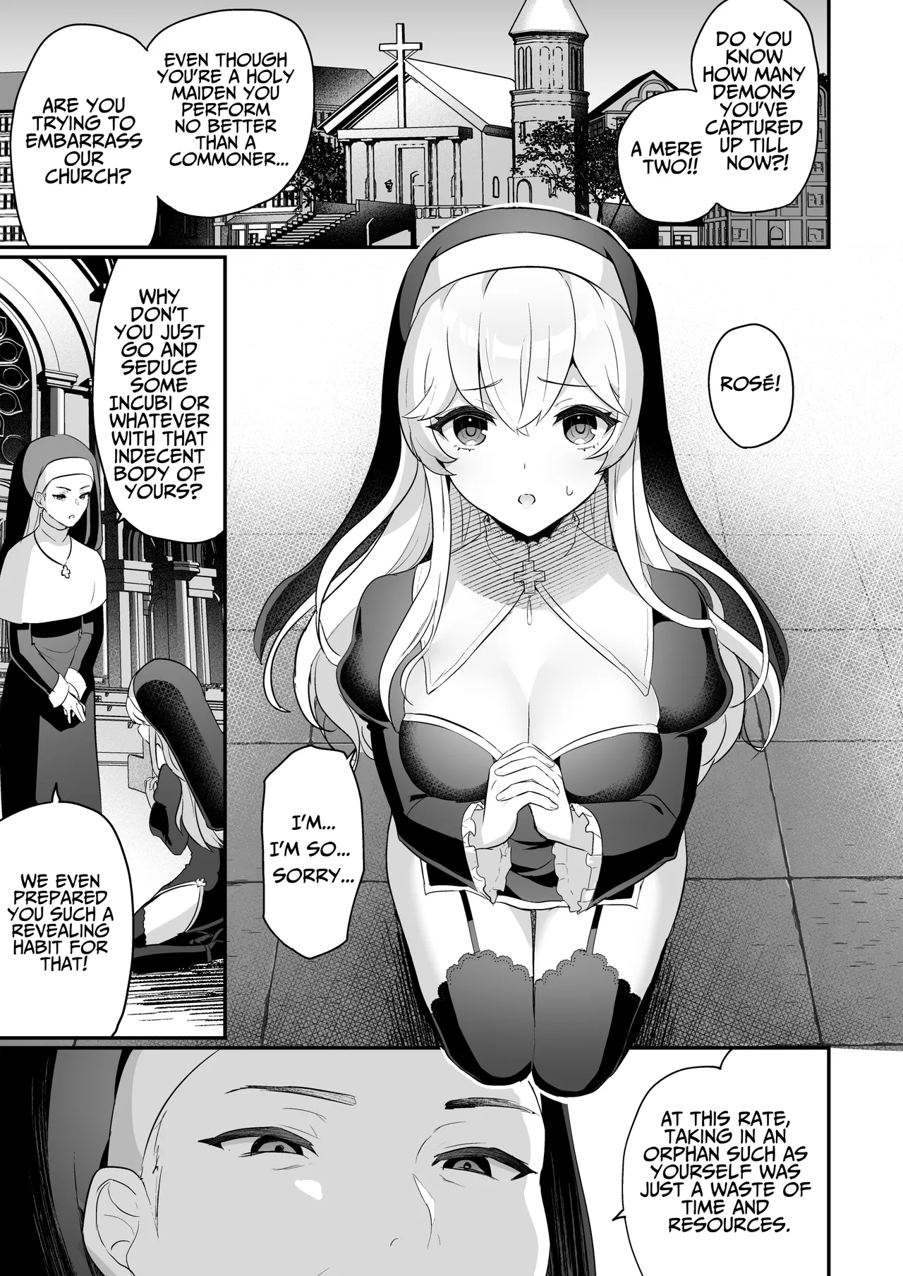 Inma Danshi to Kankin Ecchi - Saiin Kuriseme de Seijo Kairaku Ochi | Captive Sex with an Incubus ~holy woman corruption by lust inducing clitoral teasing~ - पृष्ठ 7
