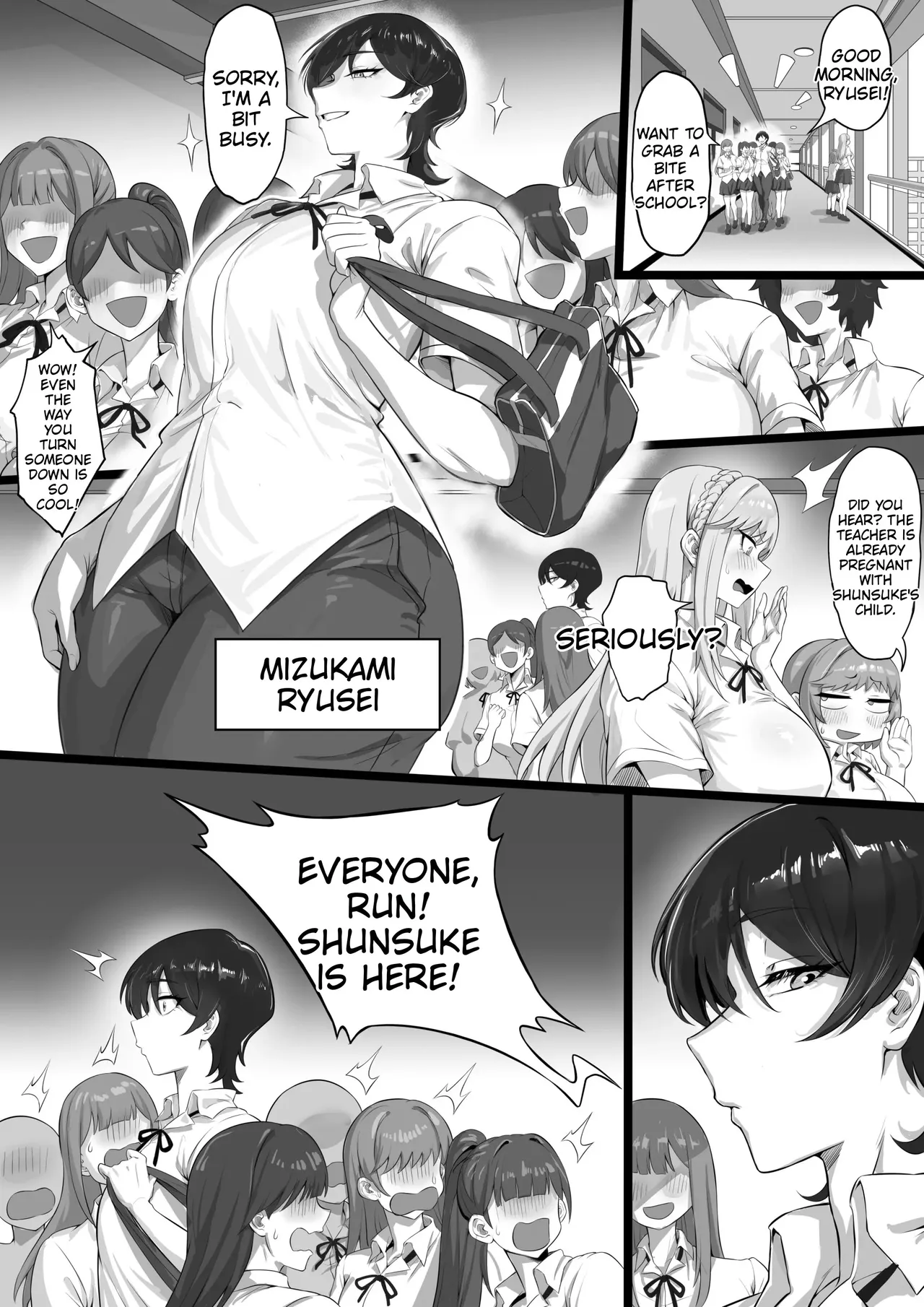 ED Shika Umarenai Shima de Yuiitsu no Zetsurin 3 | On an Island where Everyone is Born Impotent, I am the Sole Stud 3 - पृष्ठ 3