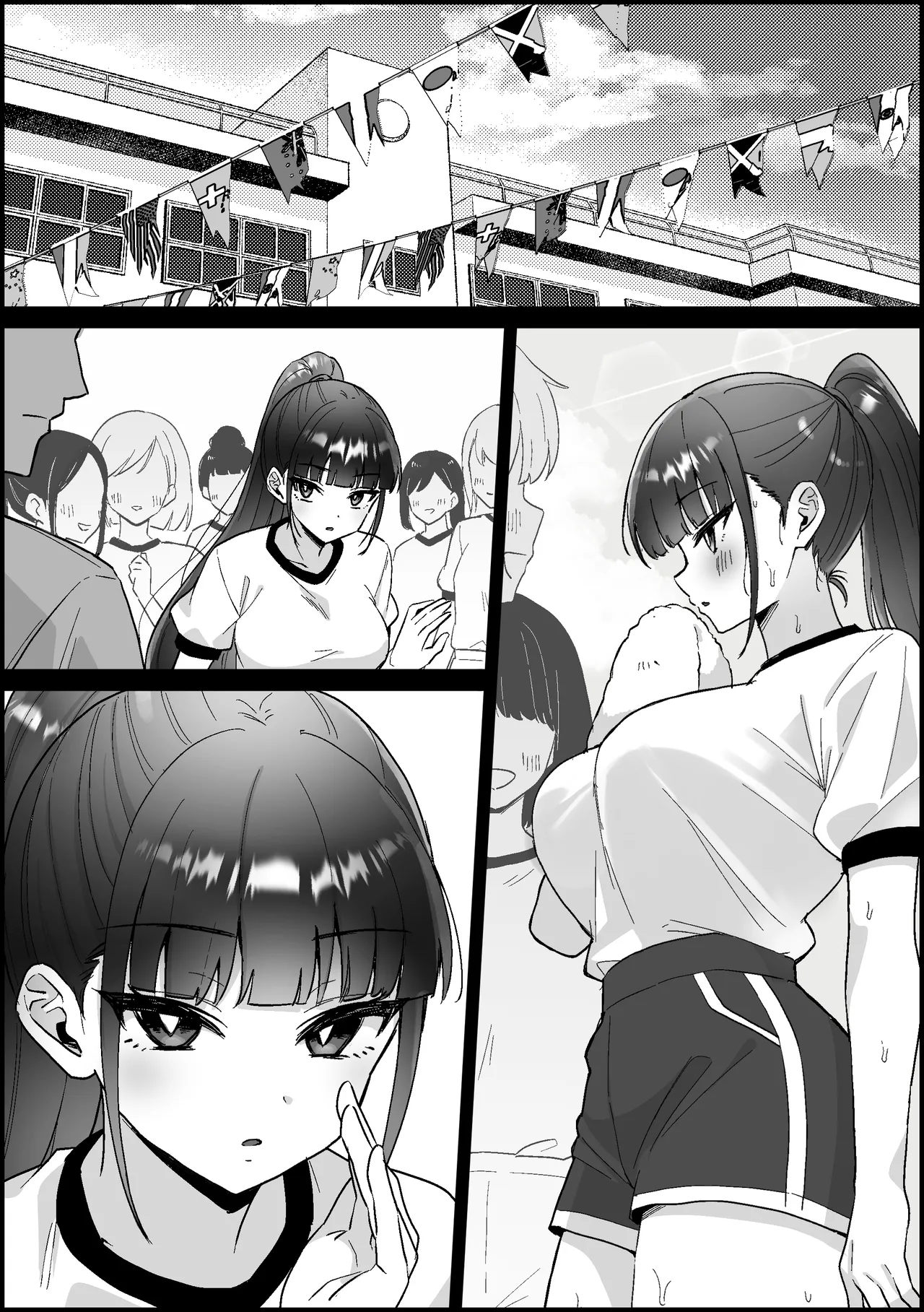 【Orijinaru】 Minna no akogare nanoni, taiikusai de muramura ga tomaranai kūru joshi - 페이지 8