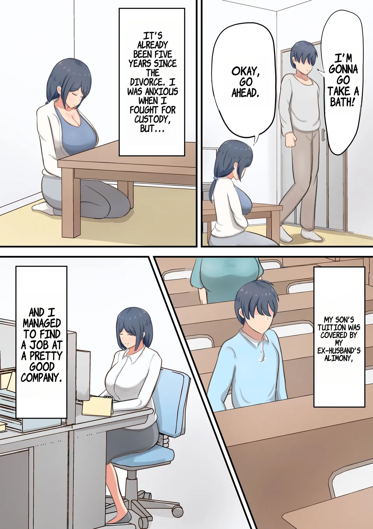 Rokujou Hitoma no Apart de Okaa-san to Icha Love Sex Seikatsu - Página 3