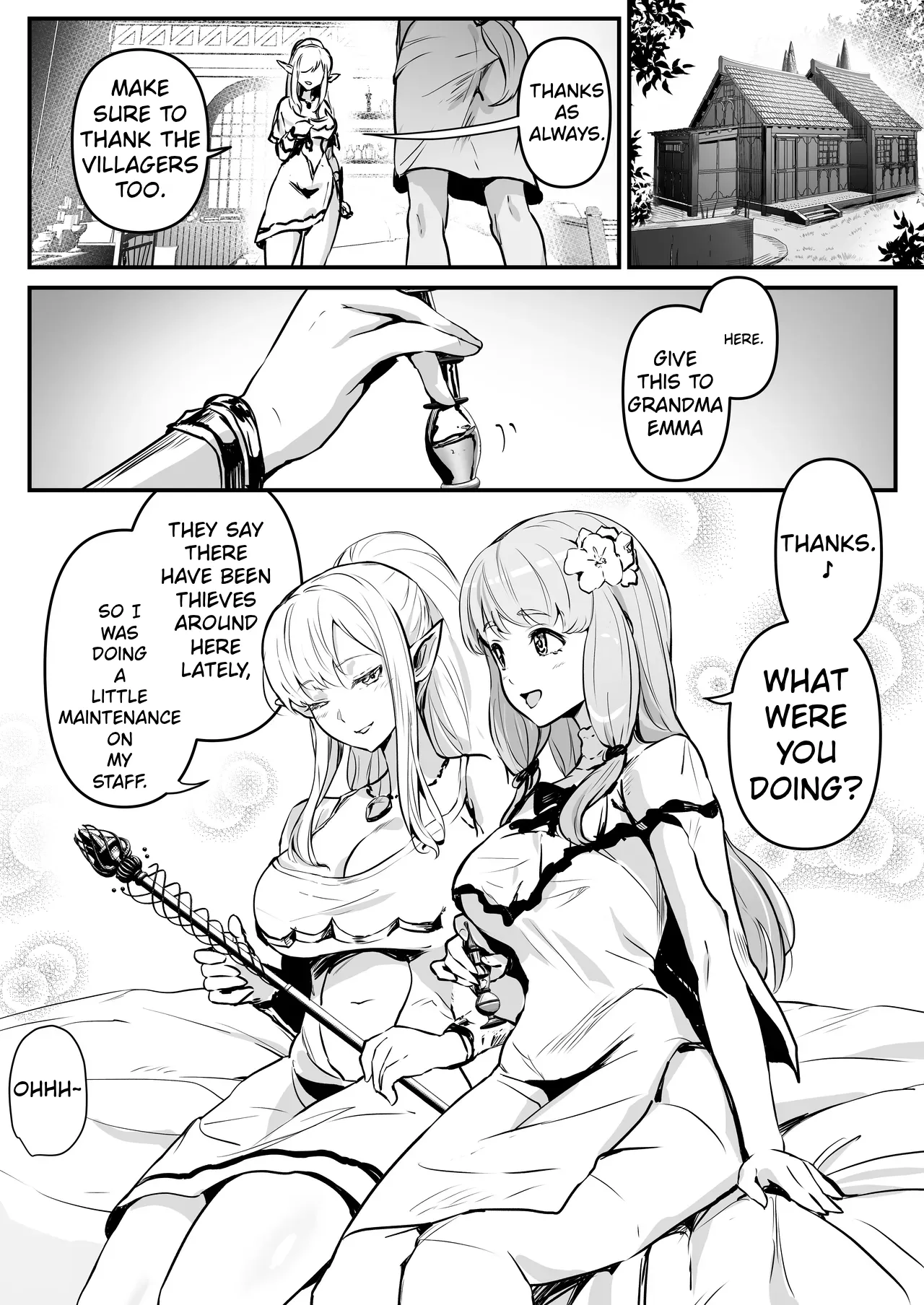 Touzoku Combi ga Bishoujo Elf & Mura Musume to Irekawari Nottoru Hanashi | A story about a pair of thieves who swap bodies with a beautiful elf and a village girl and take over their lives. - Pagina 2