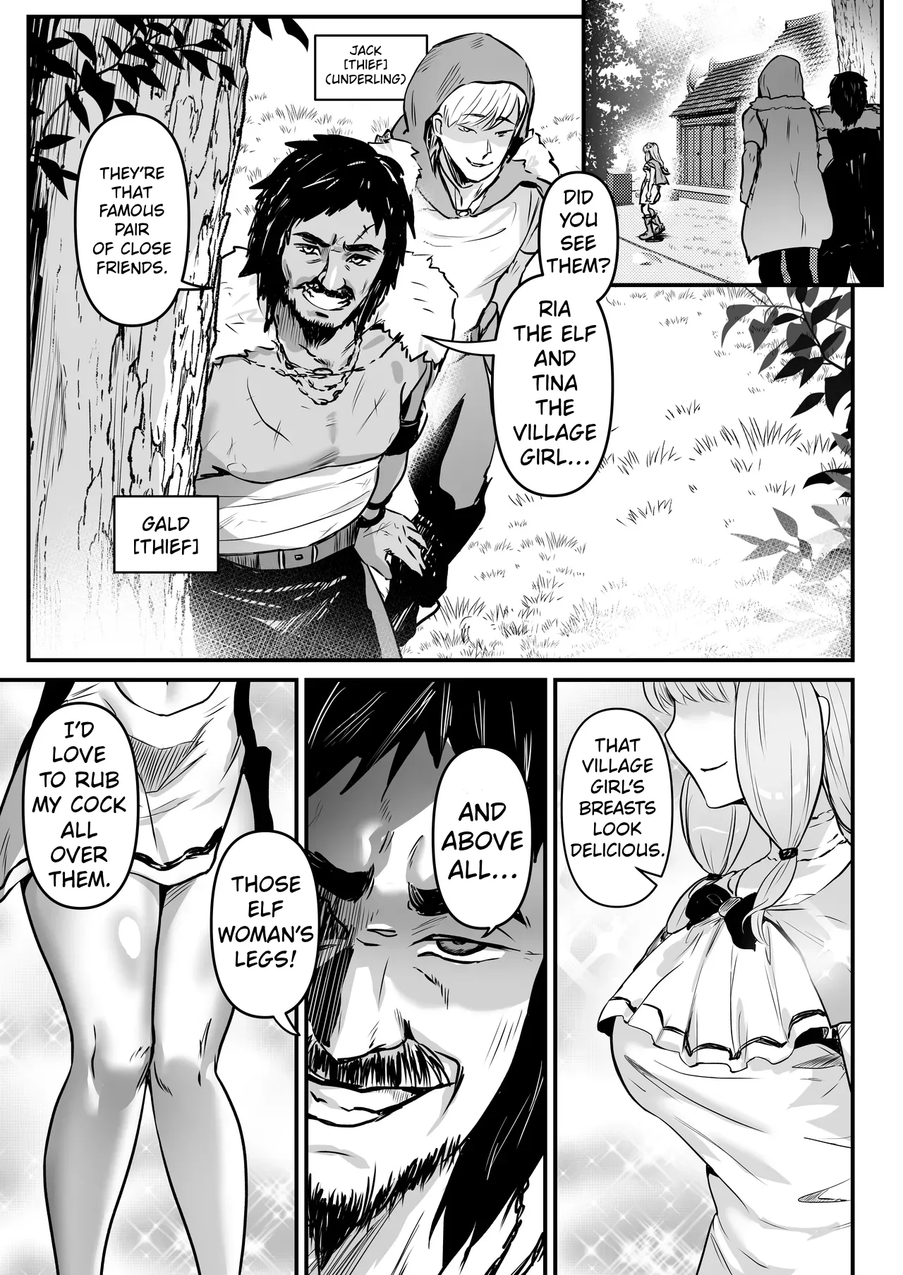 Touzoku Combi ga Bishoujo Elf & Mura Musume to Irekawari Nottoru Hanashi | A story about a pair of thieves who swap bodies with a beautiful elf and a village girl and take over their lives. - Pagina 4