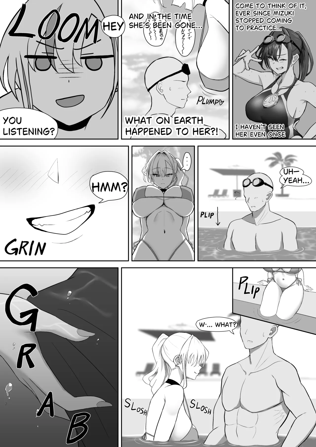 Gal ni Natta Osananajimi to Chissoku Genkai Suichuu Ecchi! | My Childhood Friend Turned into a Gal - A Near-Limit Asphyxiation Underwater Sex! - Seite 7