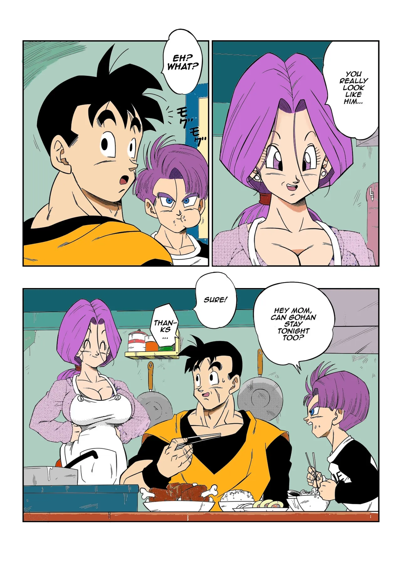 lots of sex in the future! Bulma and Gohan manga colors - หน้า 3