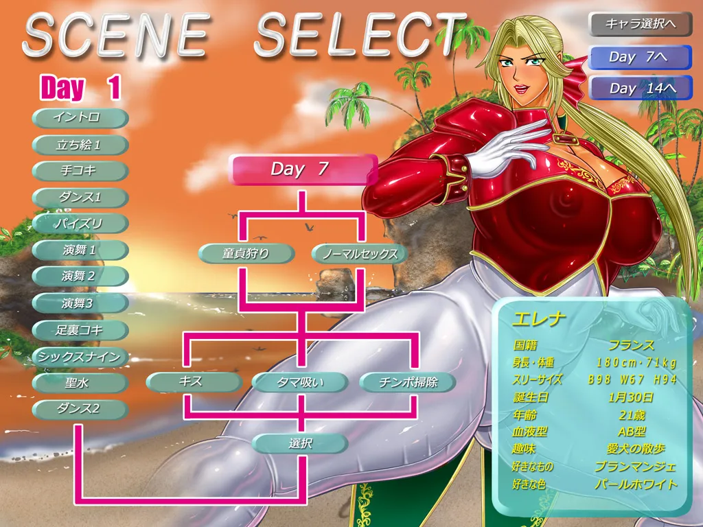Dancing V (Helena) Dialogue version, ordered by scene - Page 1