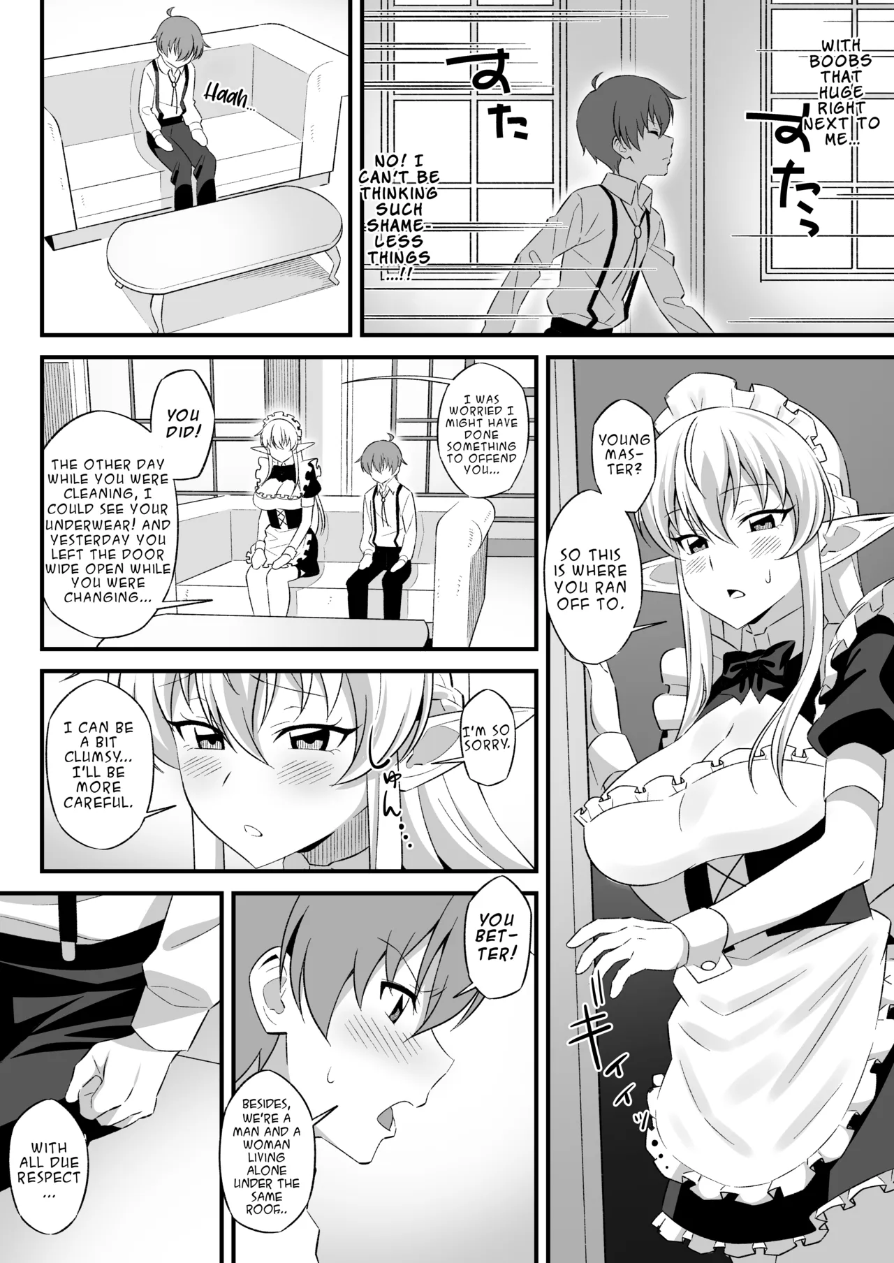 Oyashiki ni Tsukaeru Elf wa Goshujin-sama ni XXXX de Gohoushi Suru no ga Shigoto desu | The Elf Who Serves at the Mansion Has the Job of Serving Her Master with XXXX - Page 5