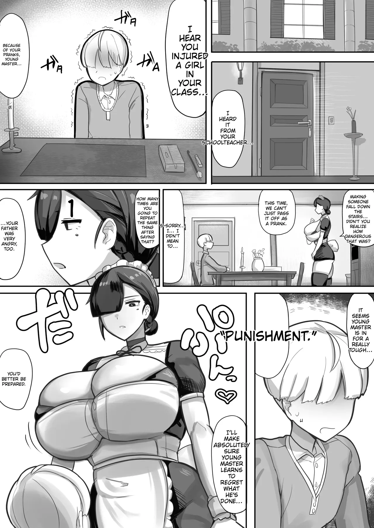 Warugaki Goshujin-sama ni Oshioki de AV Danyuu to no Gehin Sex o Misetsukeru Maid-san | A maid forced to watch—as punishment—her mischievous master having lewd sex with an AV actor. - Страница 4