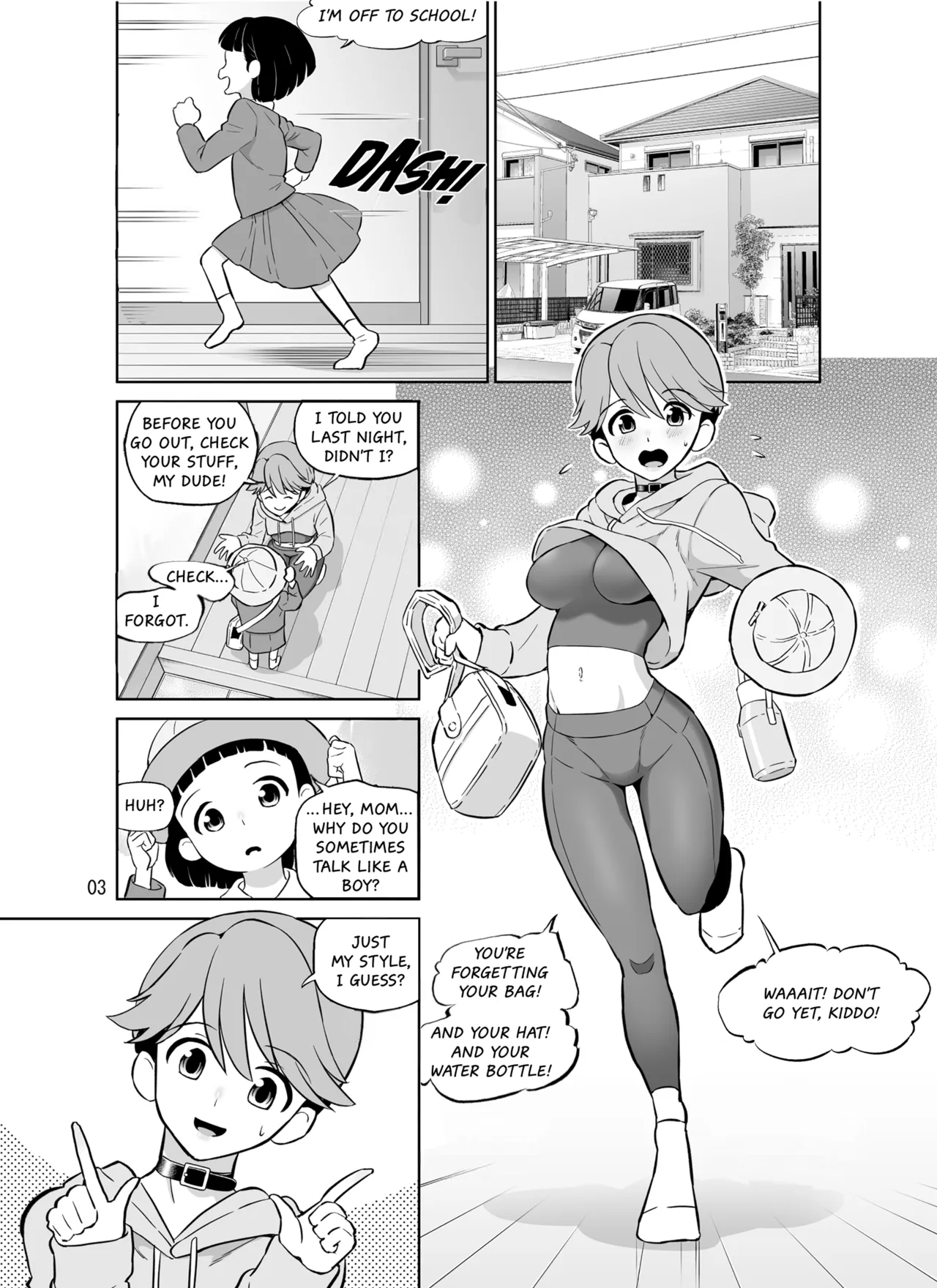Netorare Bokukko Mama | Netorare'd Tomboyish Mom - Страница 3