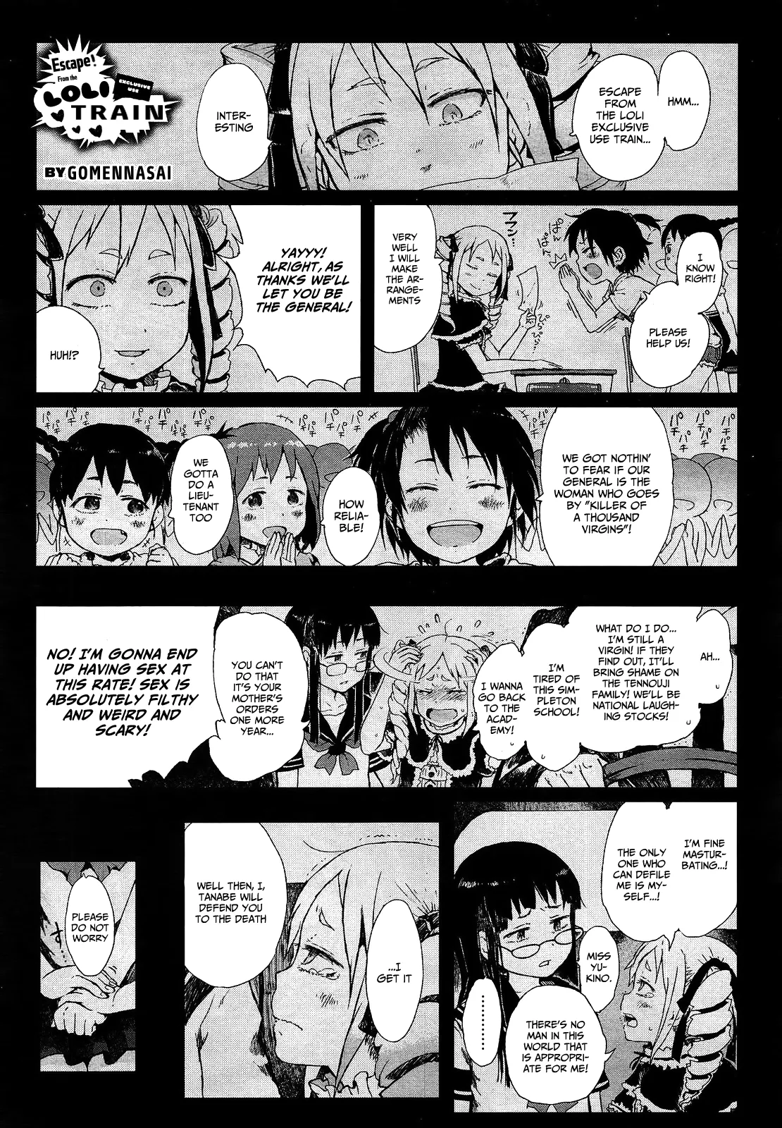 Dasshutsu! Chibikko Senyou Sharyou Zenpen / Escape From The Loli Train! Chapter 2 - صفحة 1