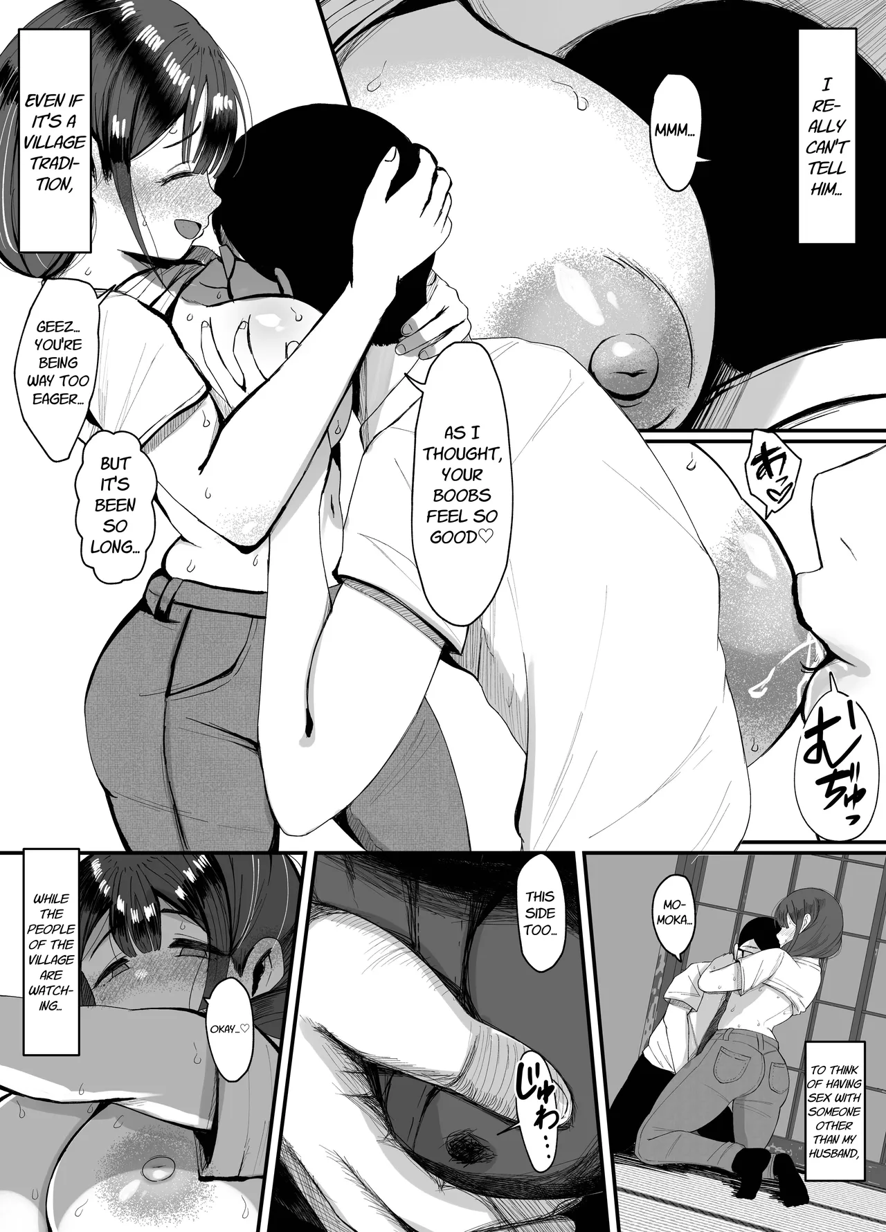 Nagasareyasui Hitozuma (32) ga Inshuu Mura de Miko ni Matsuriagerare Chinpo Ochi Suru Hanashi 3 | A Married Woman (32) Is Chosen as a Sacred Maiden in a Remote Village Part 3 - Seite 4