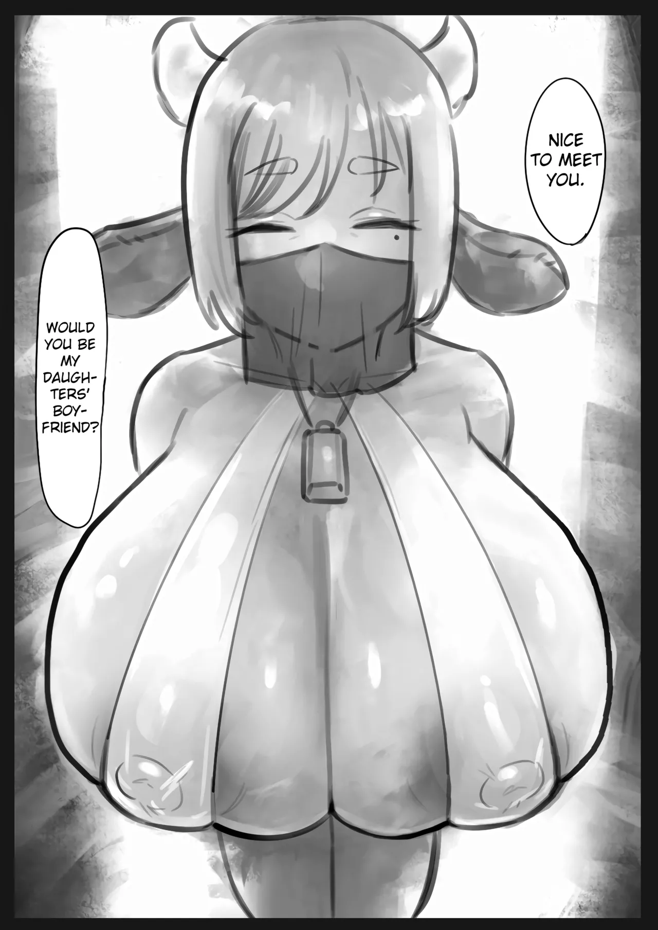 Muhyoujou Cool-kei Maso Mesu Ushi Chichi Inma-san to Lovelove Koubi suru Hanashi ~Maso Mesu Mama Hen~ | Muhoujou Cool-kei Maso Mesu Ushichichi Inma-san to Love Love Koubi suru Hanashi | A Story About Lovey-Dovey Sex with a Cool Expressionless Masochist Cowgirl Succubus ~Masochist Mom Edition~ - Page 4