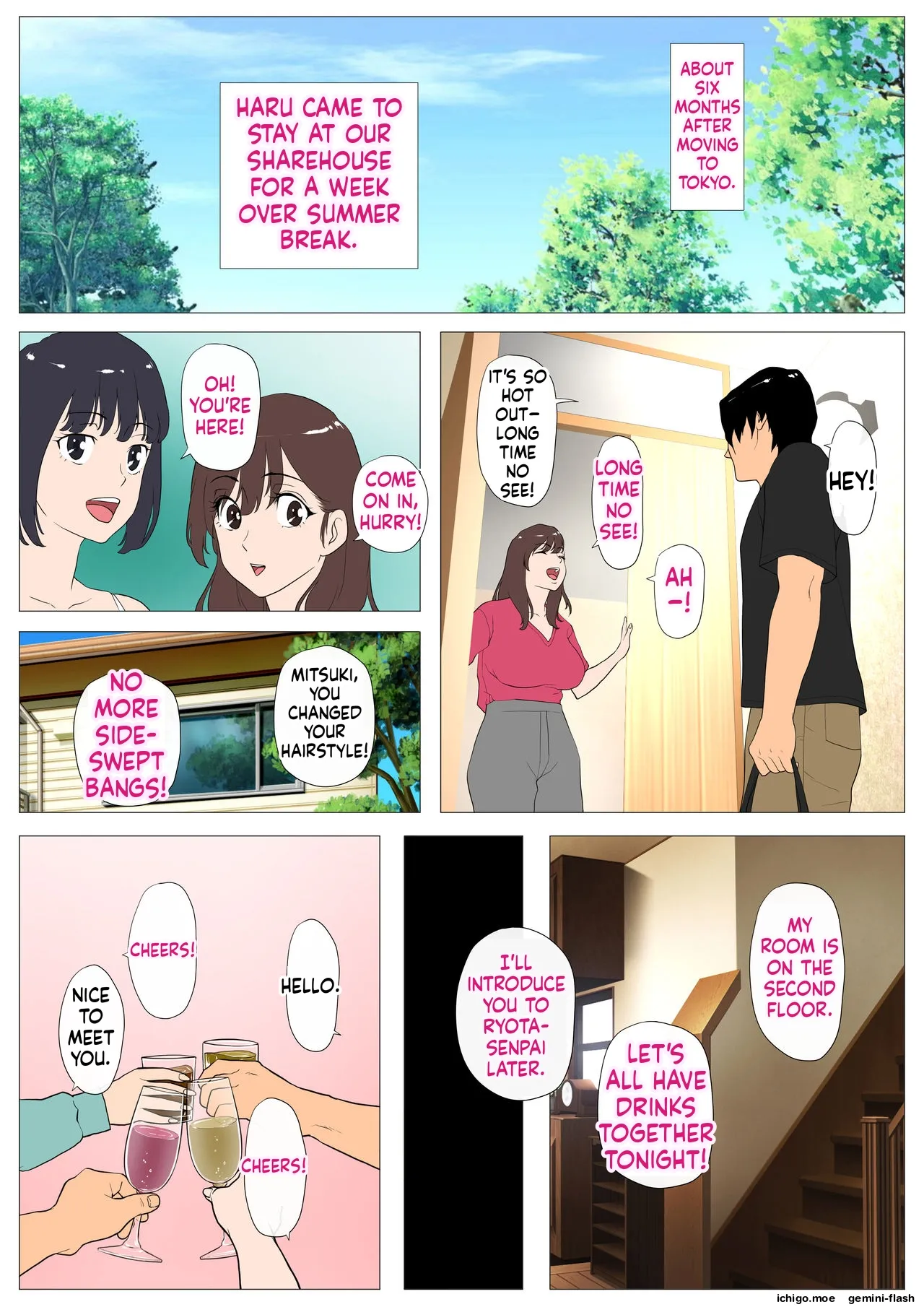 Joukyou Share House 2 ~Honmono no Osu o Shitte shimatta Kanojo~ | TOKYO SHAREHOUSE 2 - MY GIRLFRIEND, AWAKENED BY A REAL ALPHA - หน้า 3