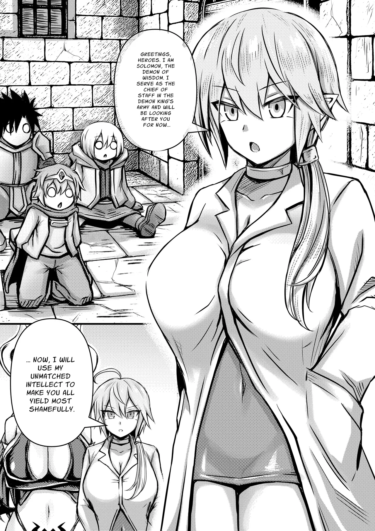 Deka Chichi Mazoku wa Ningen no Koto ga Wakaranai kara Yuusha o Kuppuku Saseru Tame ni Ecchi o Shitemiru Koto ni Shita 1 | The Big-Breasted Demons Don't Understand Humans, So They Decide To Bring the Heroes To Their Knees By Having Sex 1 - Page 8