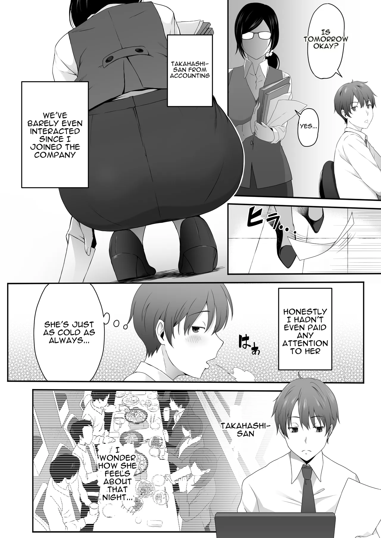 Chijo. -Jimi Kyonyuu na Keiri Takahashi ni Do-M Guse o Kaika Saserareta Ore- | Perverted Woman - Takahashi, a Modest, Busty Accountant, Made Me Develop a Masochist Habit... - Pagina 3