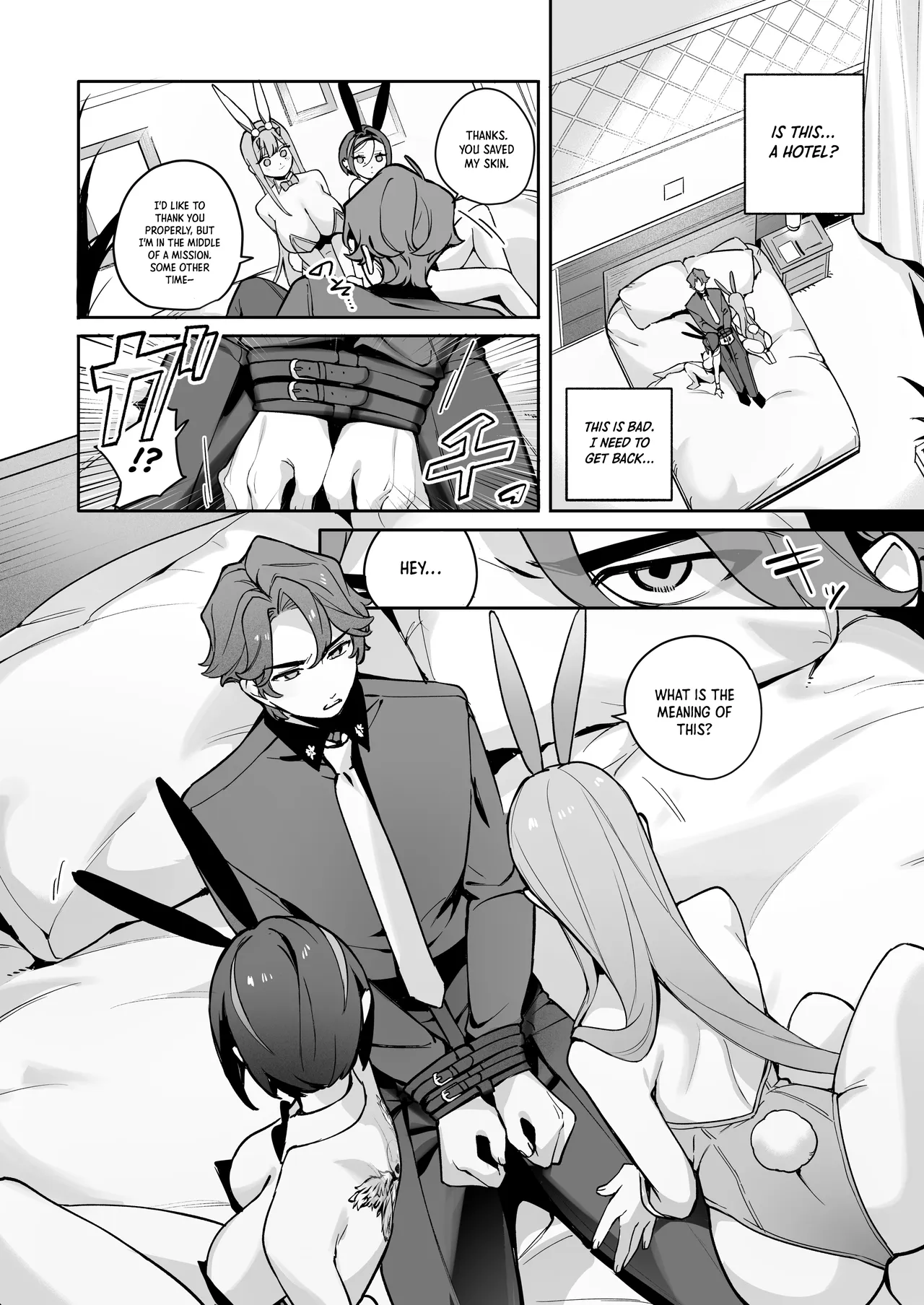 [Wakuwaku Nyuugyou (Machida Poyo) Exotic Bunny Night (Goddess of Victory: Nikke) [English] [Nocturnal Yuri R-18] [Digital] - Page 3
