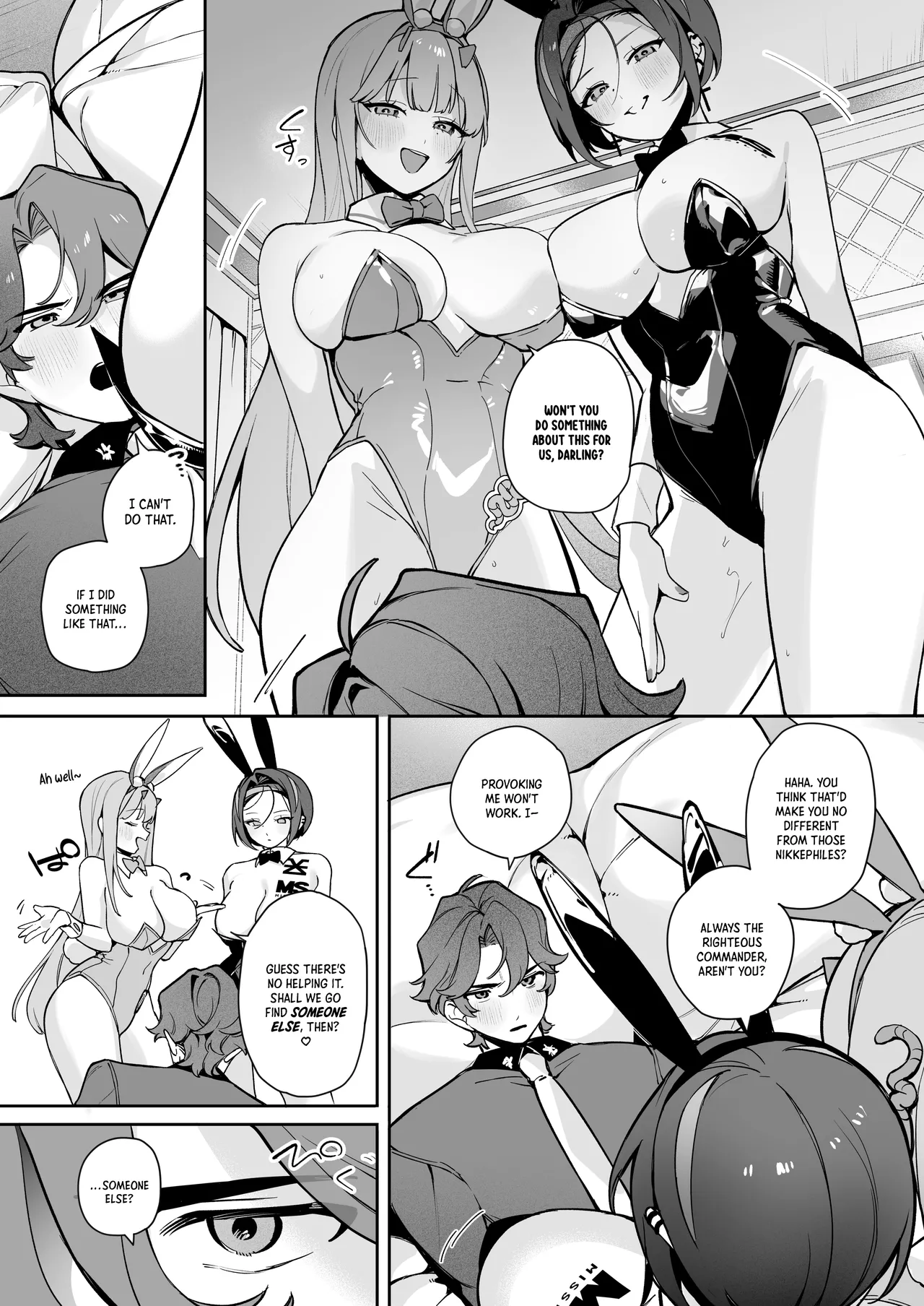[Wakuwaku Nyuugyou (Machida Poyo) Exotic Bunny Night (Goddess of Victory: Nikke) [English] [Nocturnal Yuri R-18] [Digital] - Page 6