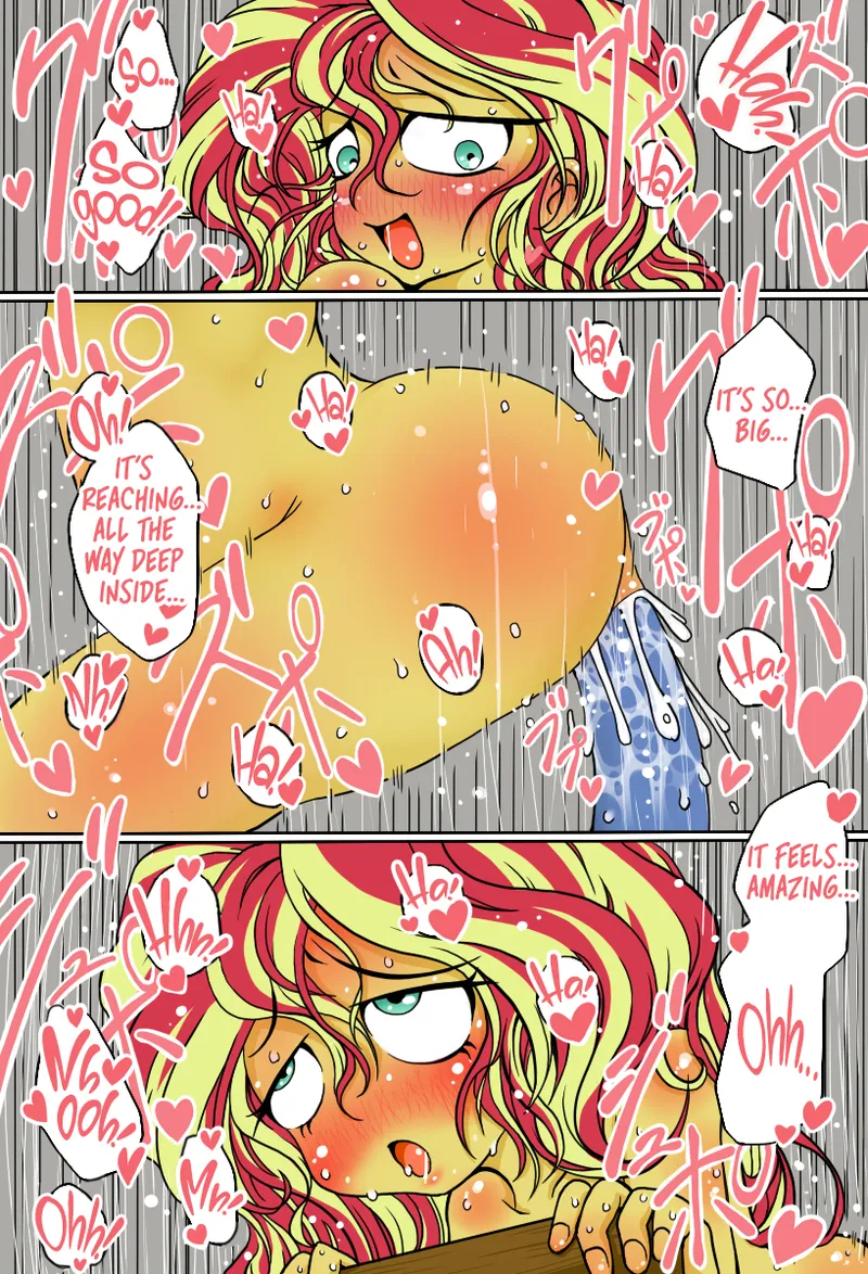 Shimmer-san no Oshiri Haishin | Sunset Shimmer's Anal Stream - পৃষ্ঠা 7