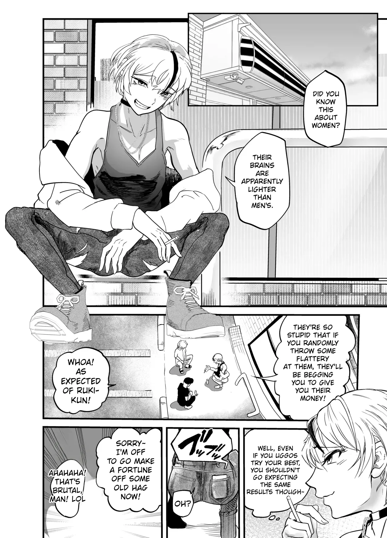 Josei Besshi-kun Futanari Haiboku Katei - Page 5