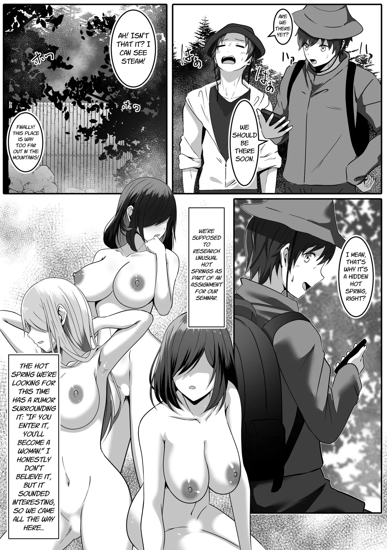 Nagayu Chuui Hitou Nyotaika Onsen | Long Soaks! The Secret Hot Spring That Turns You into a Woman - Page 3