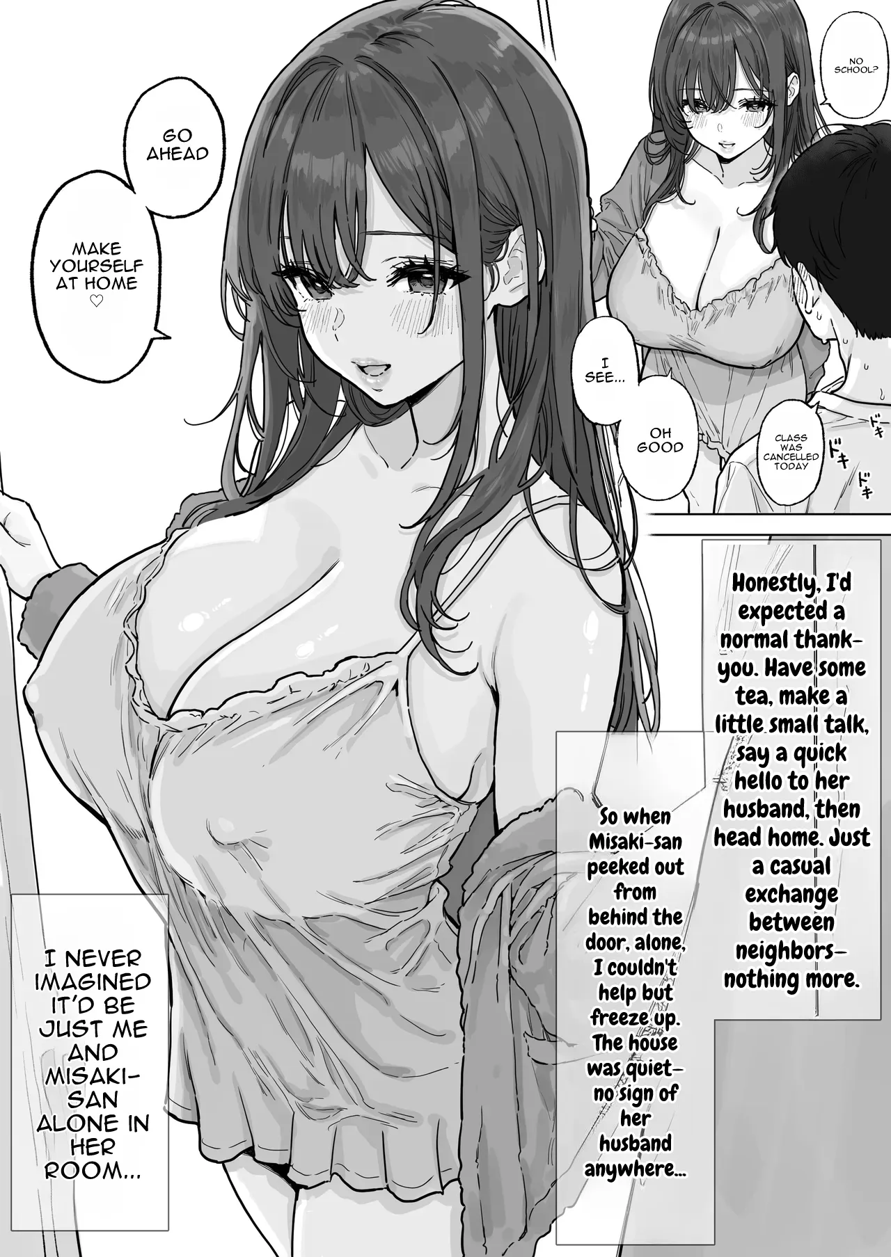 Akogare no Bakunyuu Oku-san ni Nama de Byurubyuru Suru Nakadashi Furin Seikatsu | Gushing Raw Inside My Big-Boobed Wife: My Affair Life - Сторінка 3