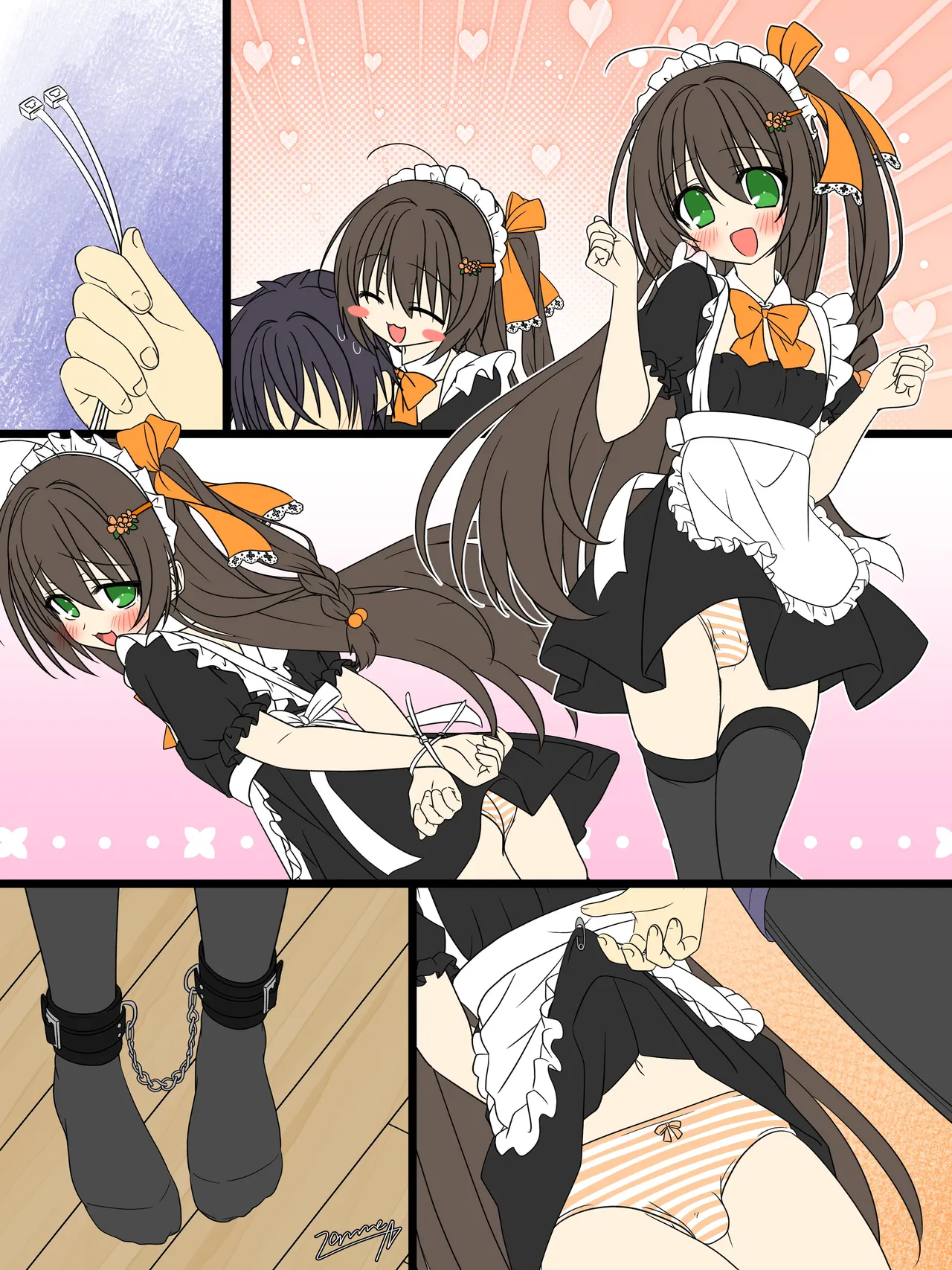 【コミッションR18♂】メイド服あゅちゃん椅子拘束電マ責め 仲見斬音 - ページ 7