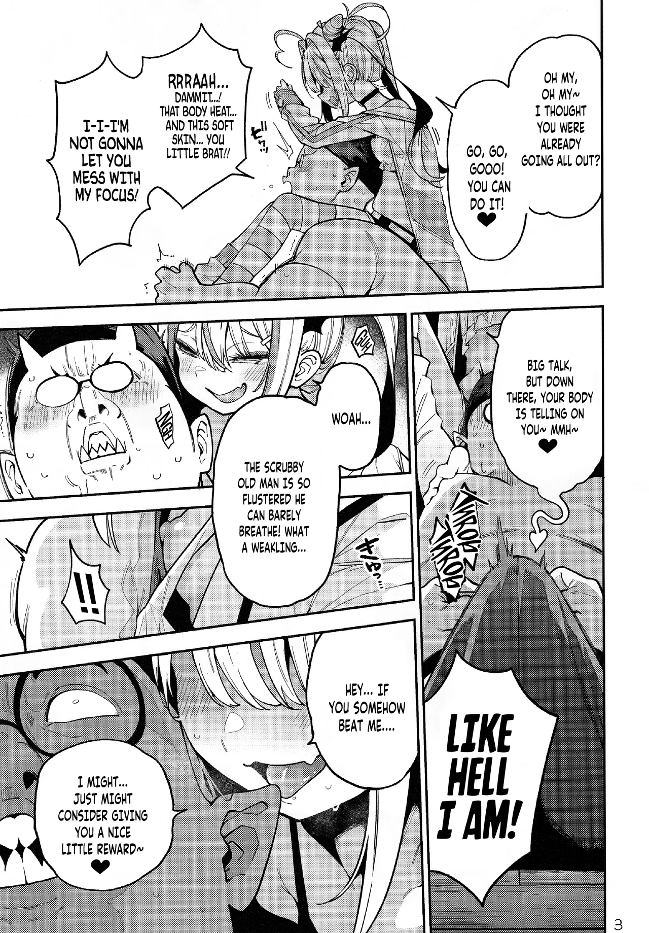 Yowayowa Chinpo Oji-san no Mesugaki Kouryakuho | How To Tame This Bratty Little Bitch: A limp-dick Old Man's Guide! - ページ 4